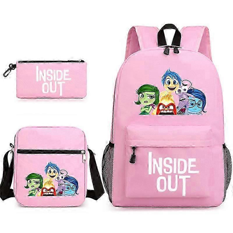 Inside Out 2 School Bag Backpack Pencil Case Shoulder Bag Three-piece Set _13