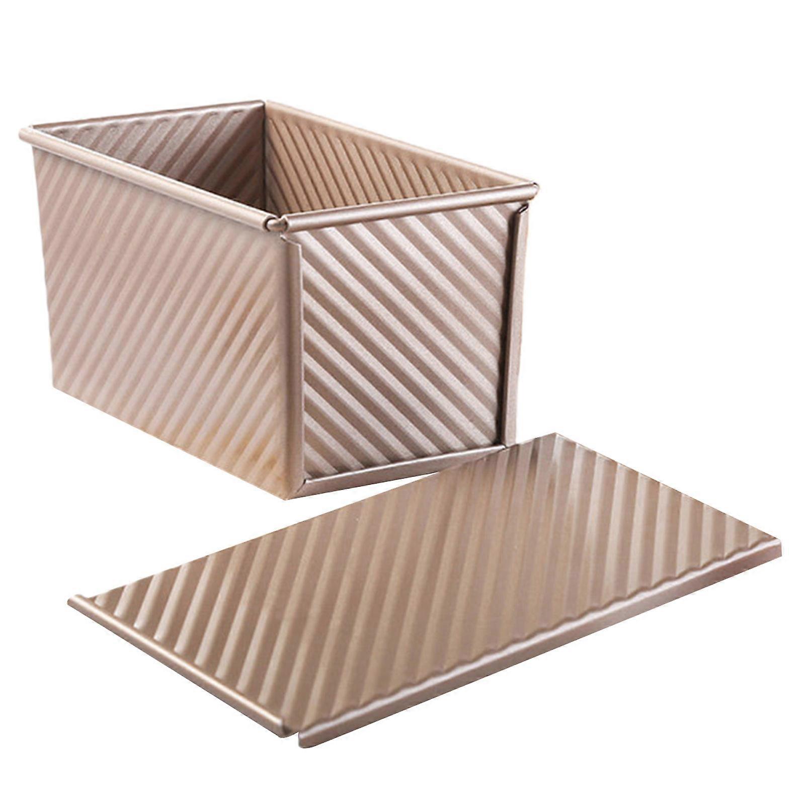 Carbon Steel Loaf Pans with Lid for Perfect Toast Bread Baking for Homemade Rectangular Bread Mould for Pastry Multicolor