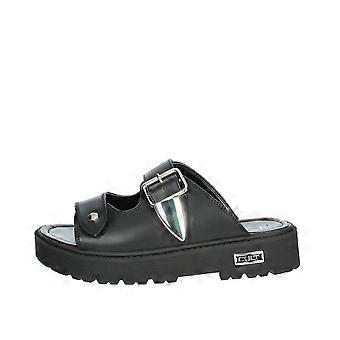 Flache Hausschuhe t-273 schwarz