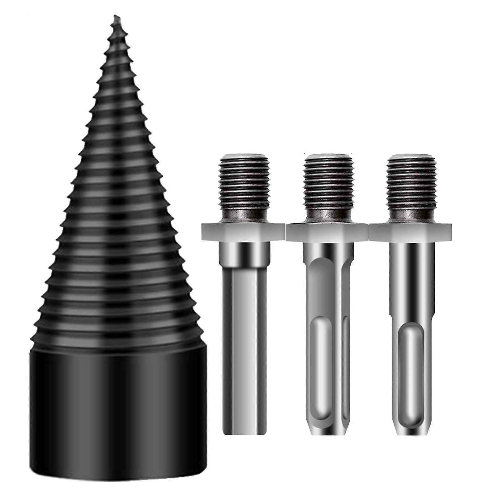 Bohrkegel Wood Splitter 32/42/50mm With 3 Adapters Fast Cone Splitter