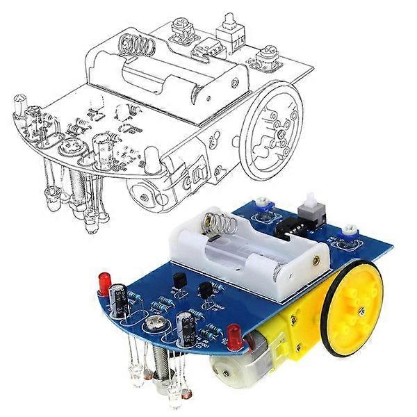 D2-1 DIY kit intelligent tracking line smart car kit TT motor electronic DIY kit smart patrol automobile parts