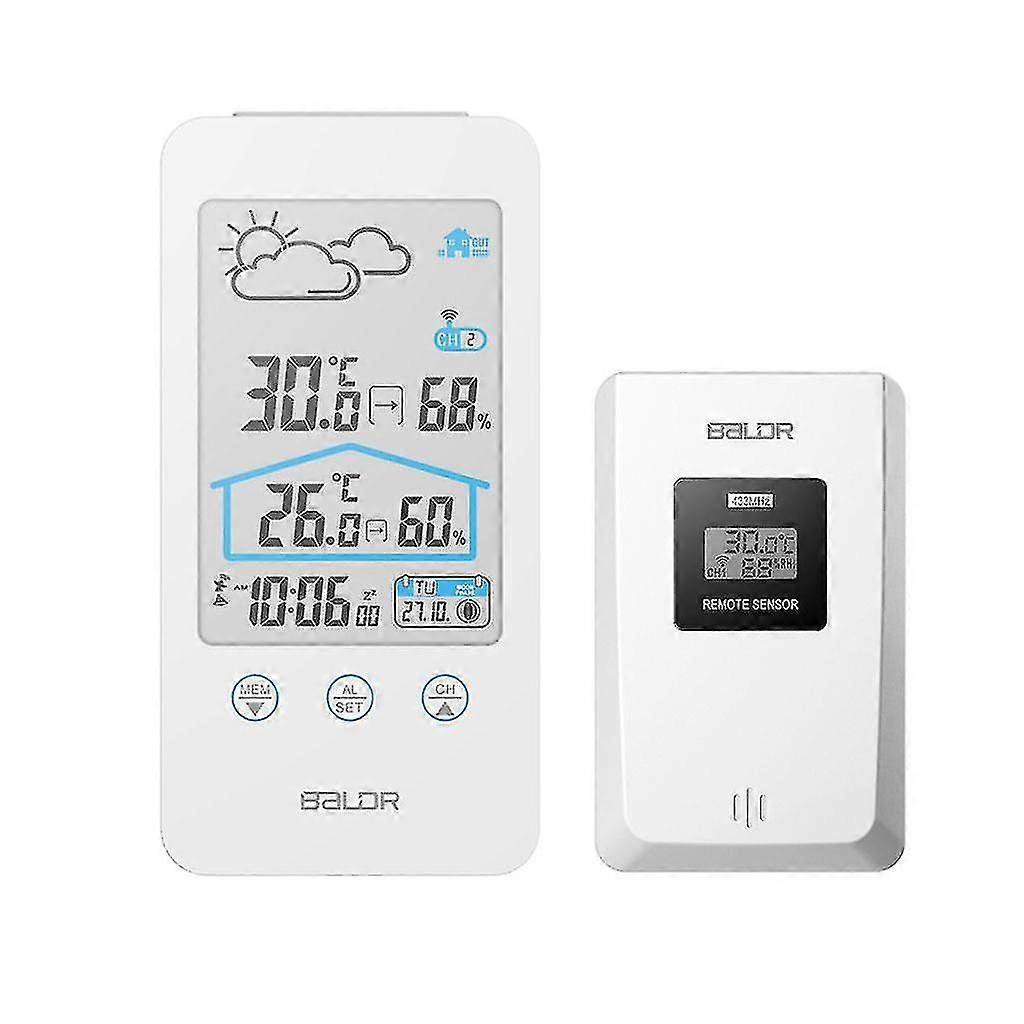 Lcd Touch Screen Digital Thermometer Temperature Humidity Weather Forecast-hao YVL
