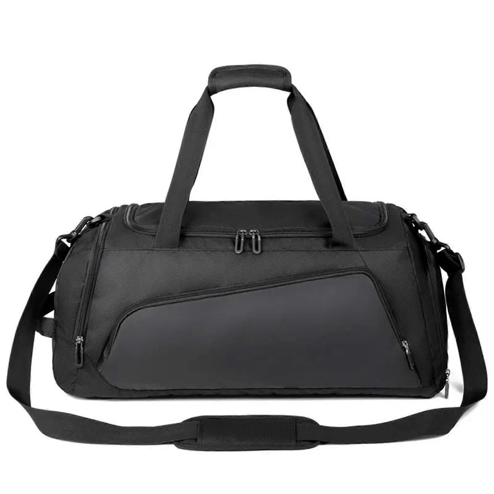 Sneaker Bag Dsleaf Large Capacity Gym Bag Dry Wet Separation Travel Bag For Men Black Shoulder Messenger Shoe Storage