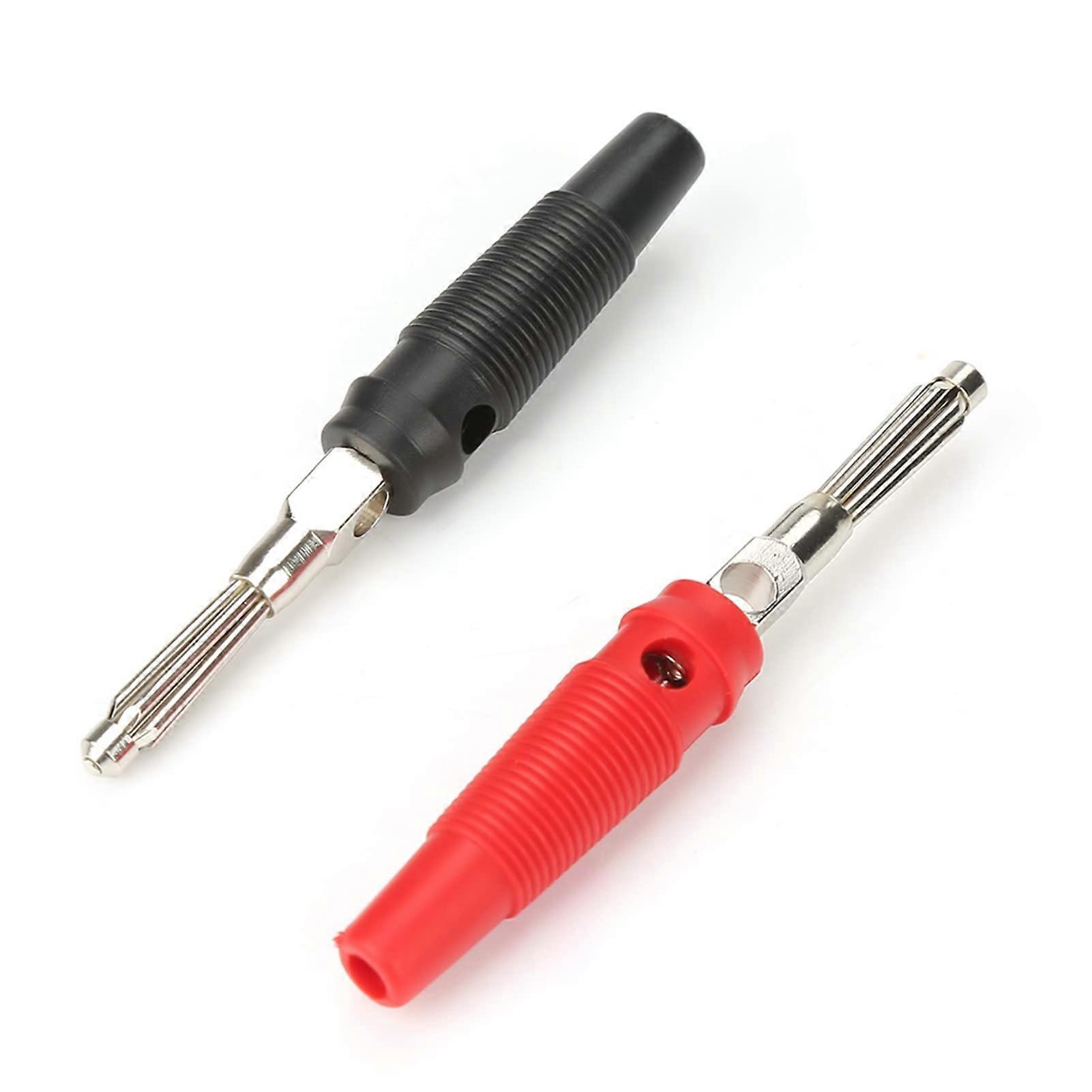Fiche banane, P3008 10 pièces 4 mm Fiches bananes pour fil de haut-parleur pour amplificateur de haut-parleur Sondes de test Connexion