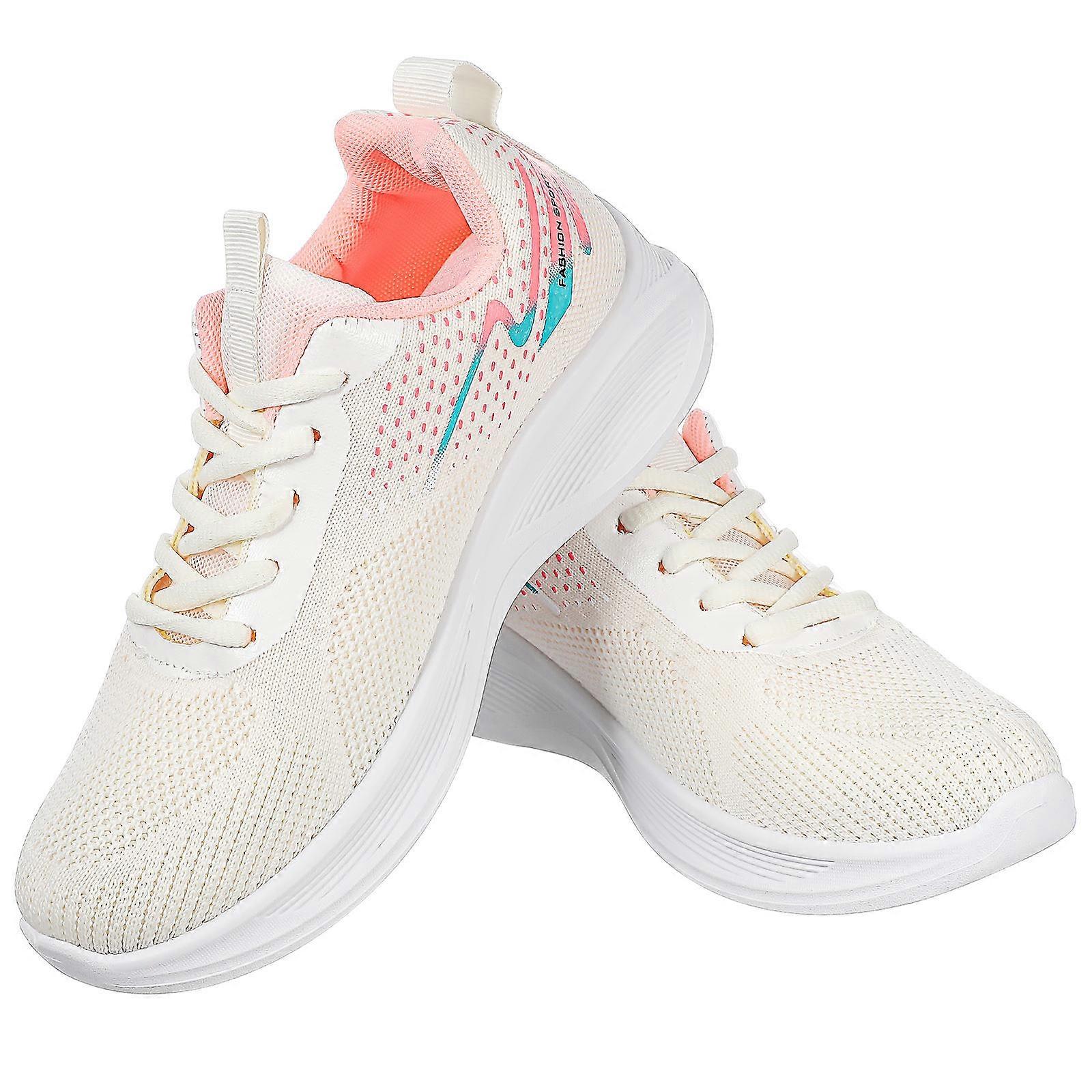 Fashion Tennis Shoes For Women 1 Pair Comfortable Fit Assorted Color Non-slip Sole Size 39