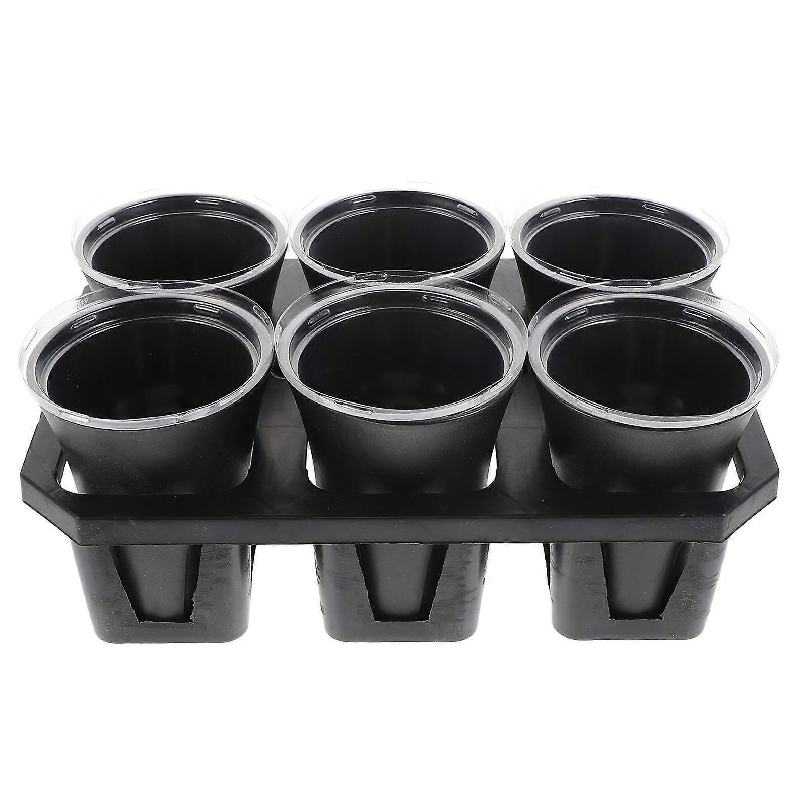 Stuffy Planting Containers with Humidity Cover – Medium Nursery Pots for Succulent Propagation, Washable Reusable Lightweight Pots for Indoor