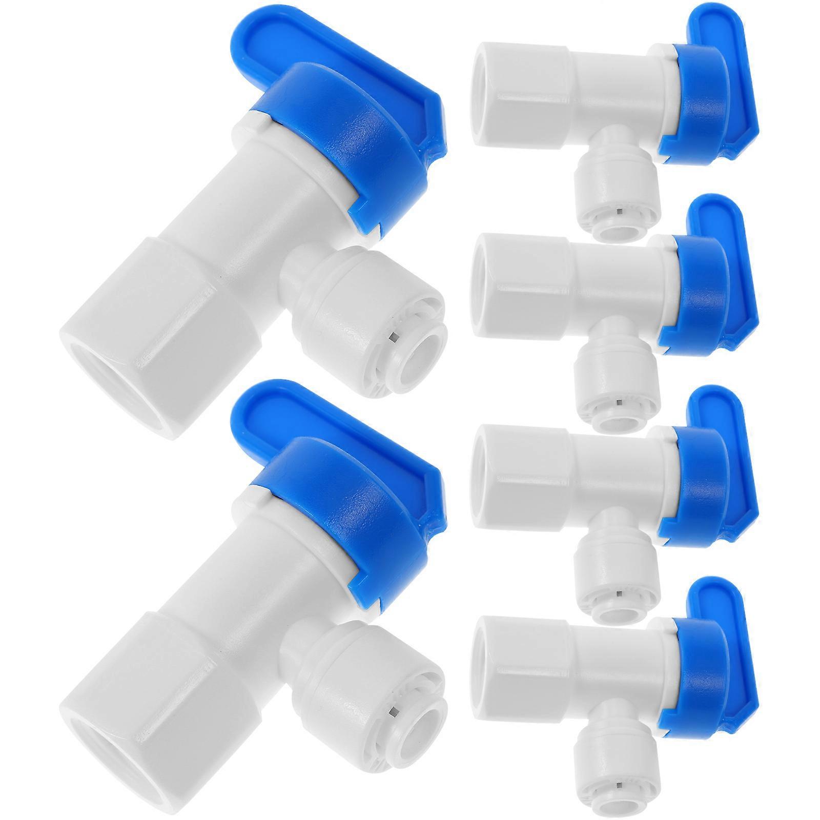 Irrigation Valve Water Purifier Valve Round Sturdy Plastic Construction Homeowners 6Pcs