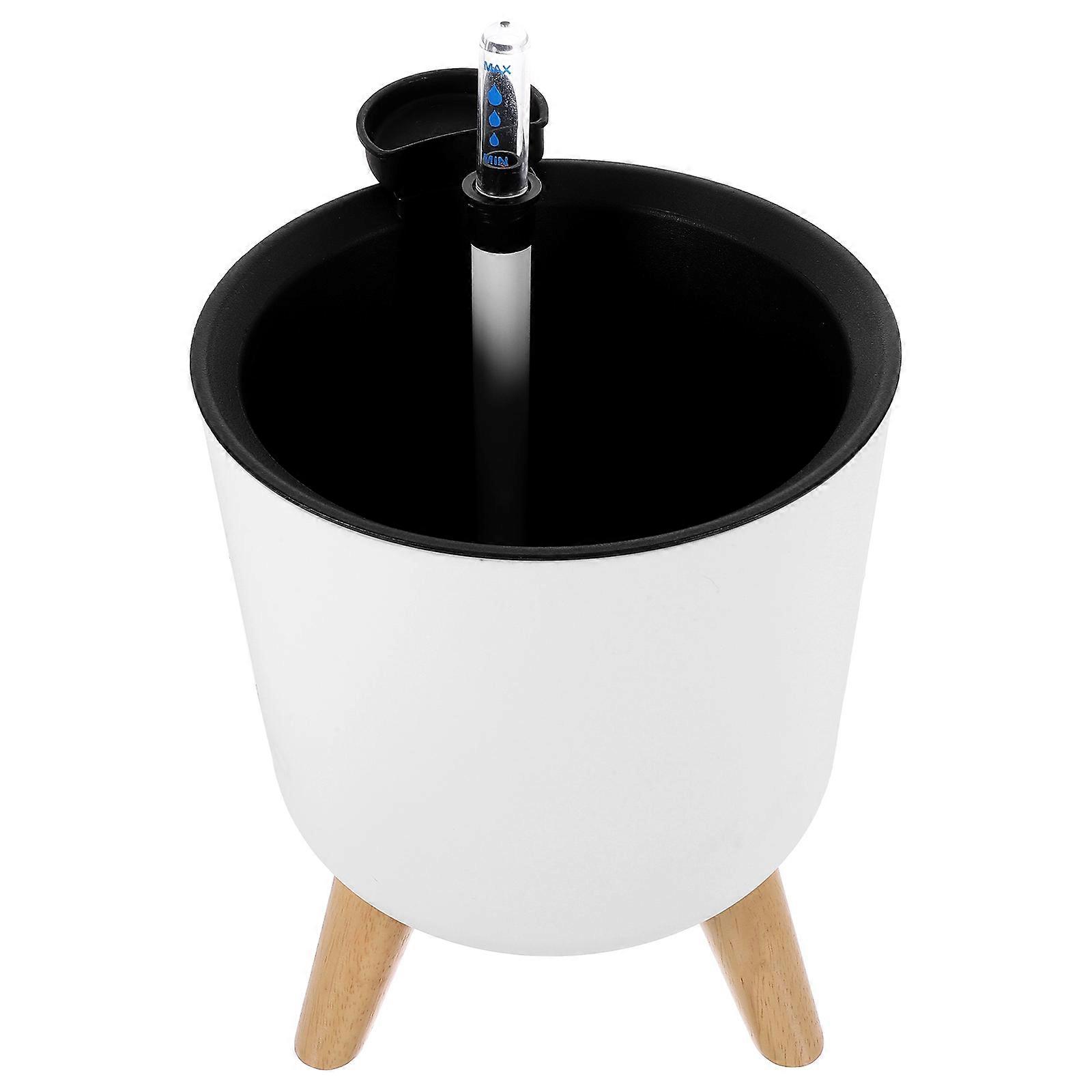 Water Absorbing Flower Pots for Home and Office Use with Water Level Indicator Space-saving Design 1Pcs