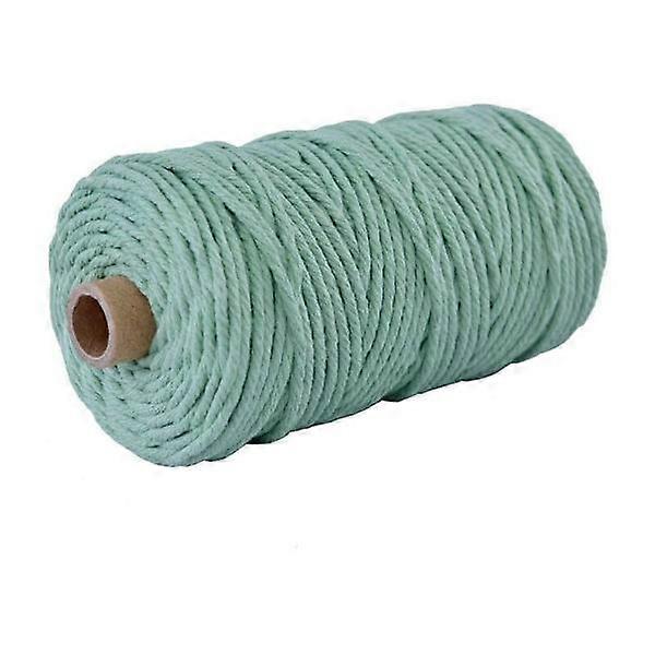 Corde en macramé, 3 mm x 100 m Fil de macramé en coton naturel, cordon - Cordon polyvalent et durable pour les projets d’artisanat
