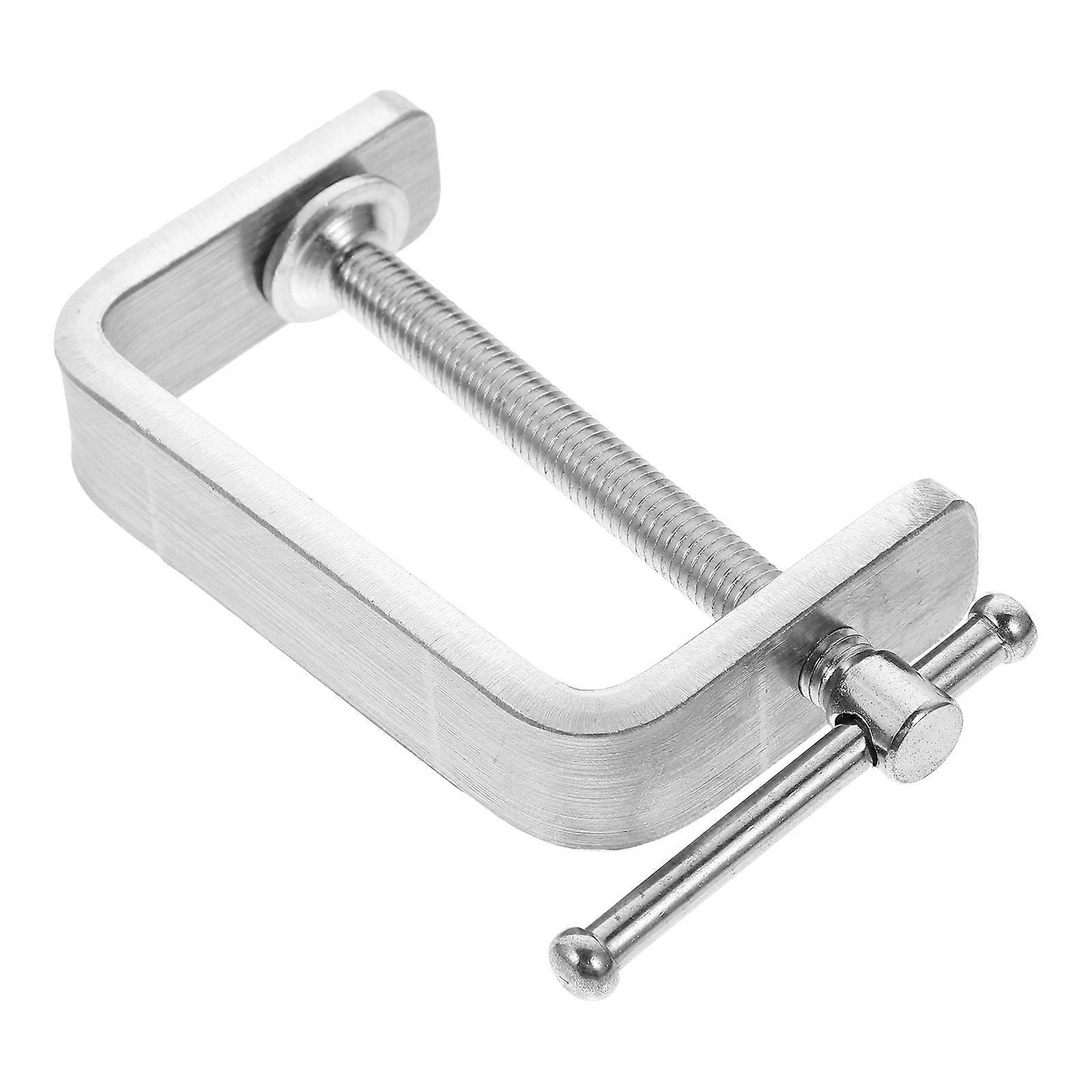 Stainless Steel G Clamp for Woodworking Strong and Secure Hold Useful Home Improvement Tool Silver 1 Pc