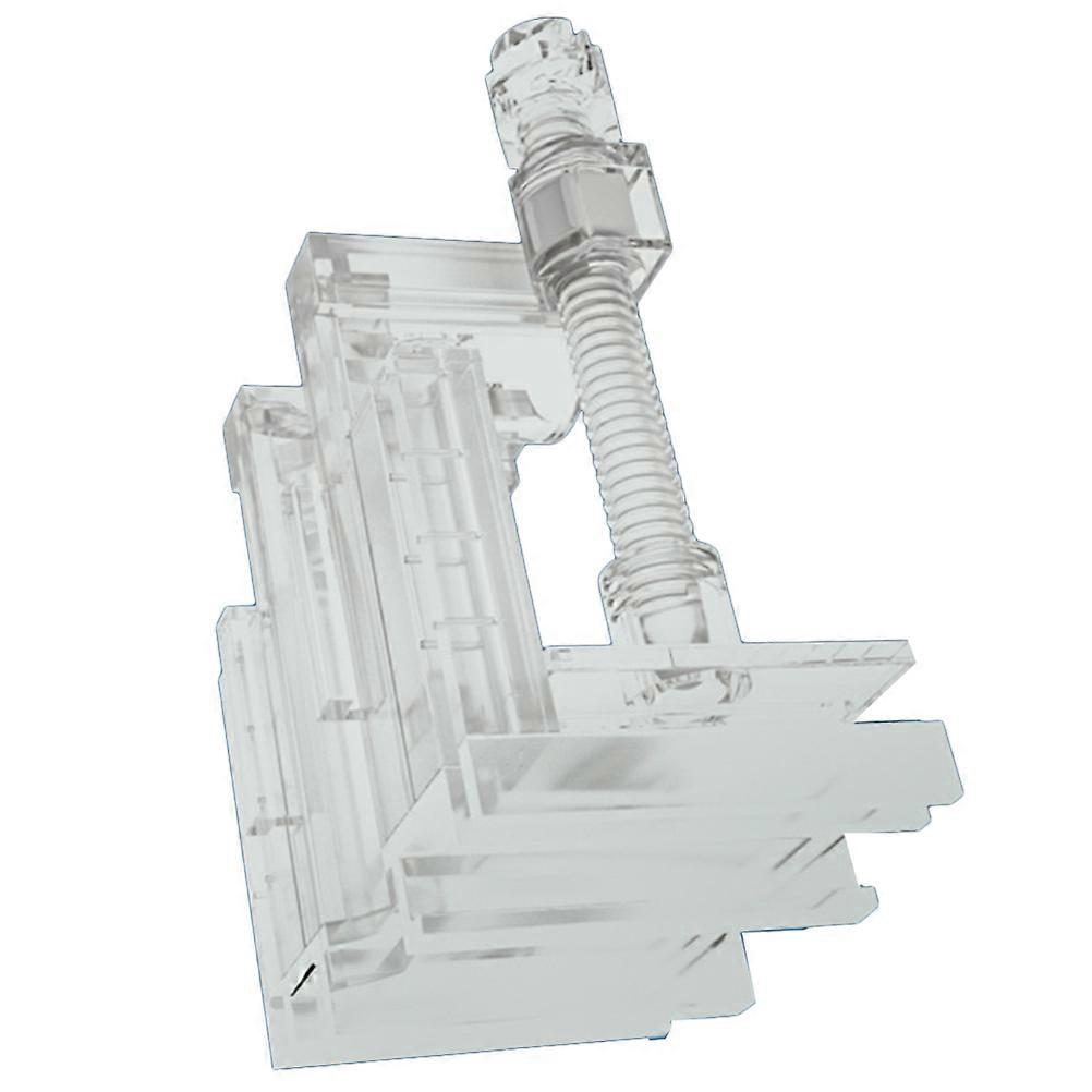 Multifunction Acrylic Filter Inlet Outlet Clamp Aquarium Holder Fish Tank Fixed Clip (Transparent)