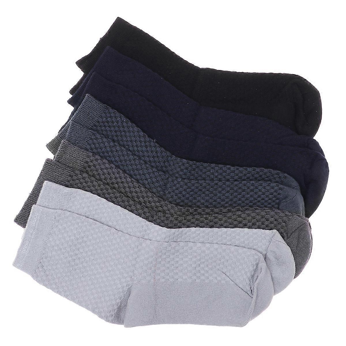 Hiking Socks Men Sports Socks Breathable Perspiration Absorption Comfortable Elastic for Outdoor Fitness Running Hiking 5 Pairs