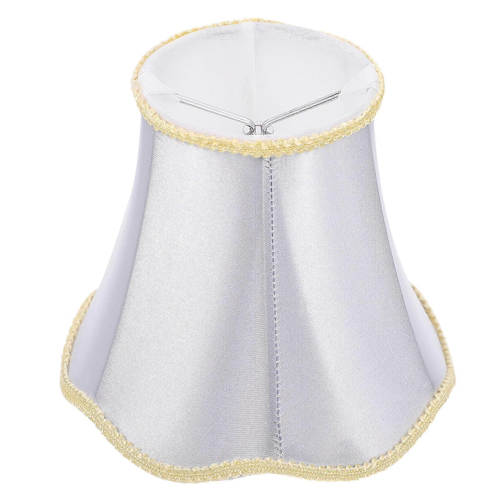 Hanging Lamp Shades Cloth Ceiling Light Shade Simple Wave Bottom Silver 13X13X12CM Protect from Dust 1Pc