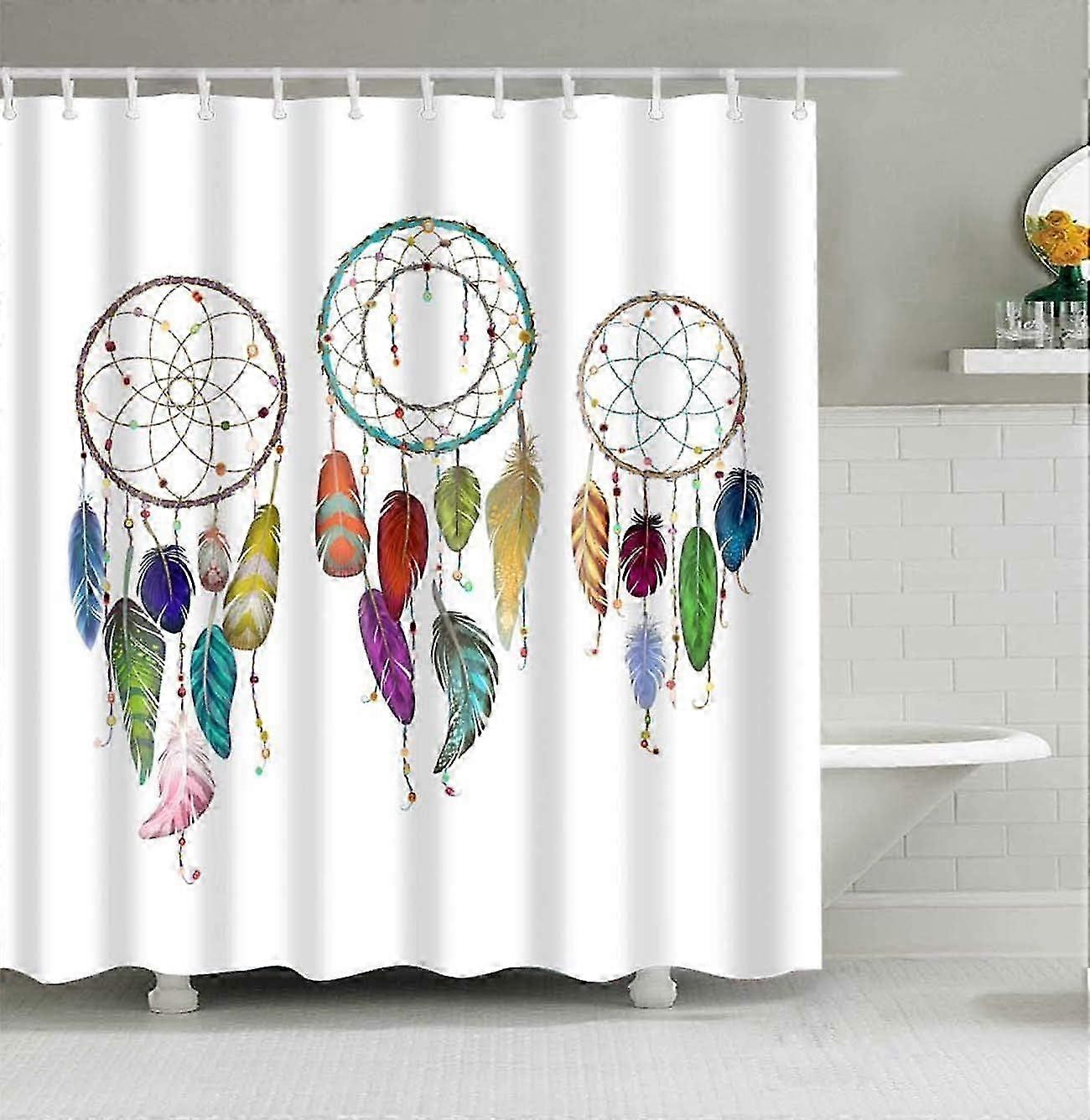 Printed polyester shower curtain-180*180 (Q10566 model)
