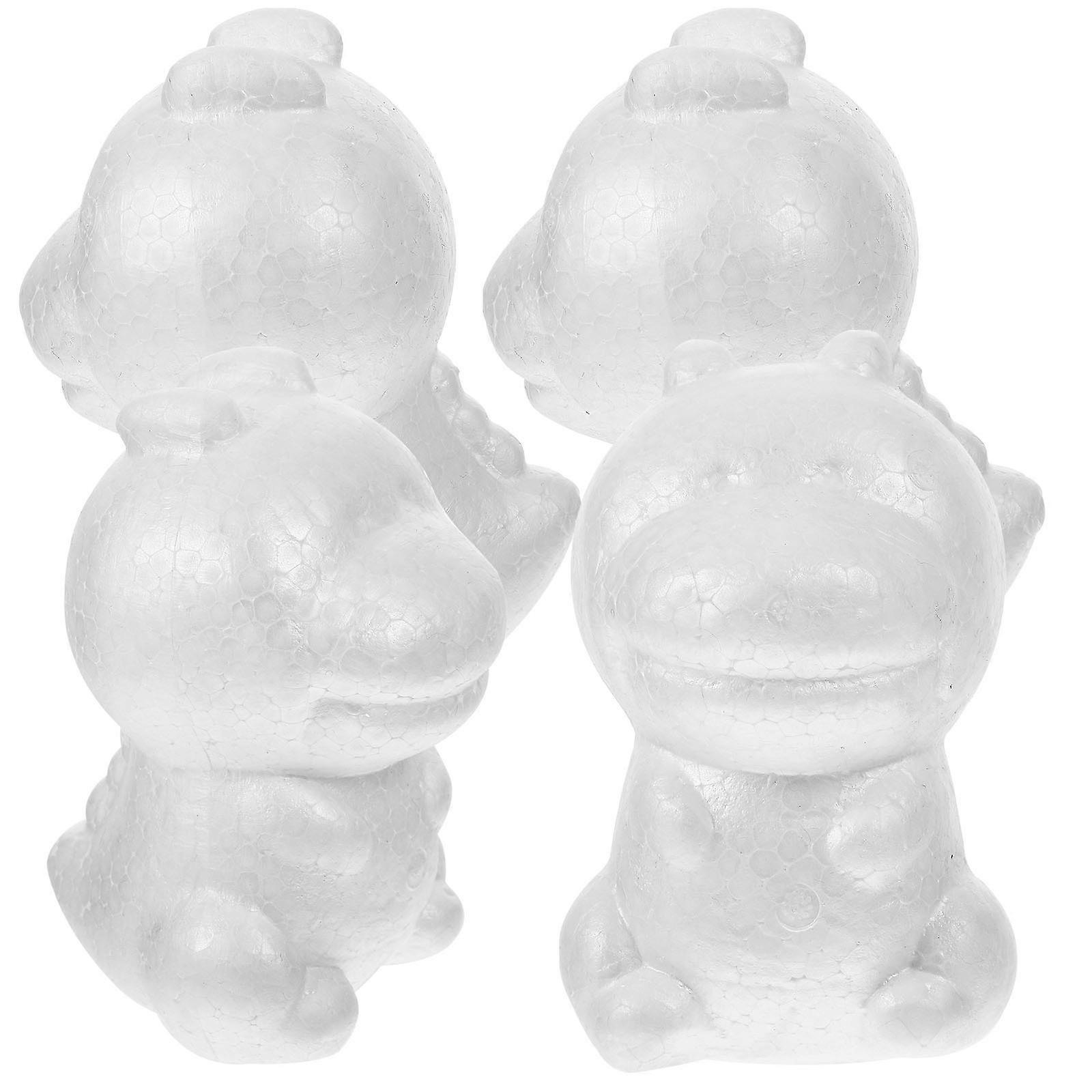 White Animal Shape Foams Balls for Crafts and Party Ornaments Excellent for DIY Projects