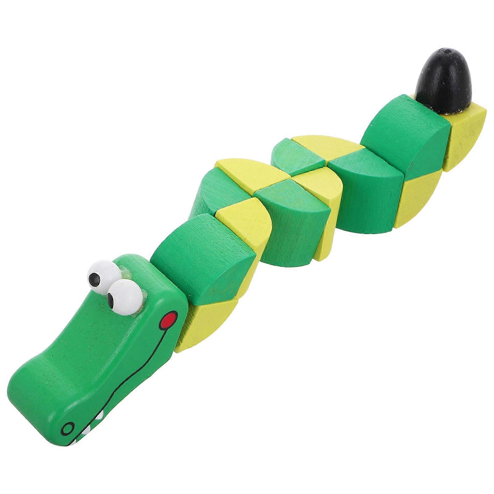 Colorful Shaped Wooden Twisting Blocks Set of 1 for Toddlers Imaginative Play Educational Puzzle Toy for Kids Fun