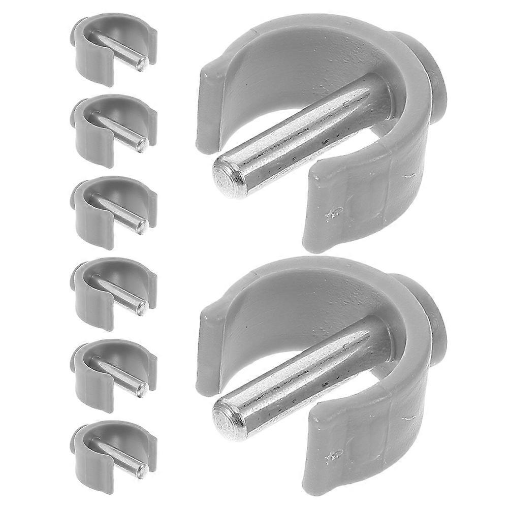 8PCS Grey Heavy Duty Cane Tips NonSlip Crutch Accessories for Stable Support on Various Surfaces
