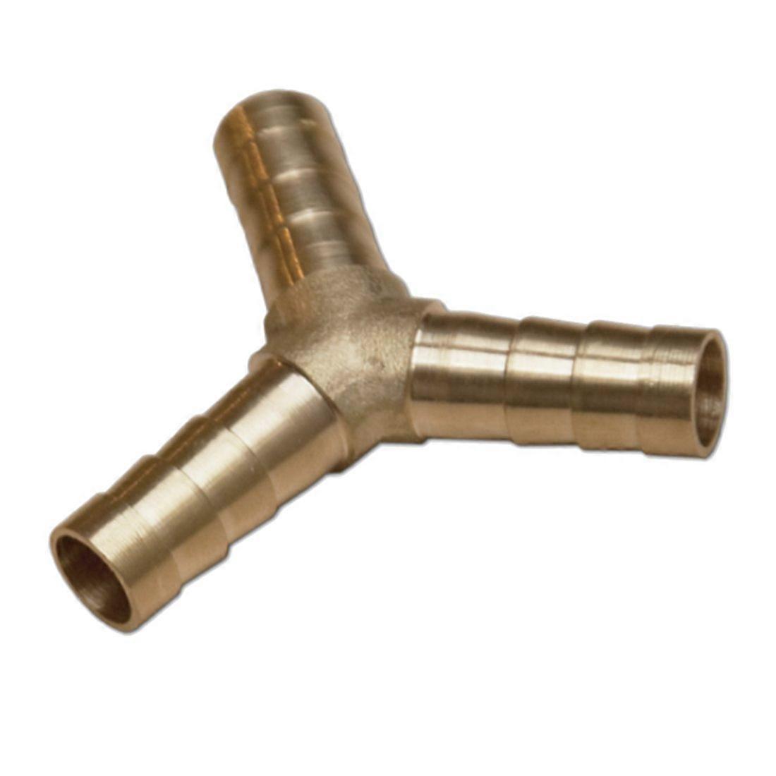 Compressed Air Hose Connector Y Piece Brass 6mm Plug Connector for Air Compression Systems
