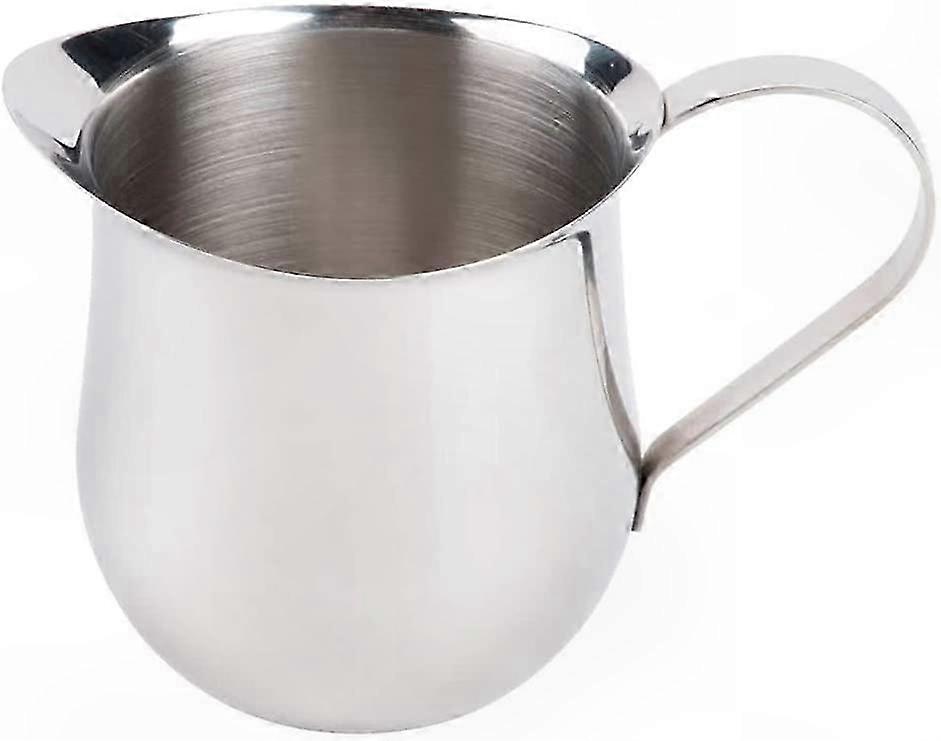 Fløtesett i rustfritt stål, 5 oz klokkeformede mugger, 150 ml, 2-pakning for kaffe- og teservering