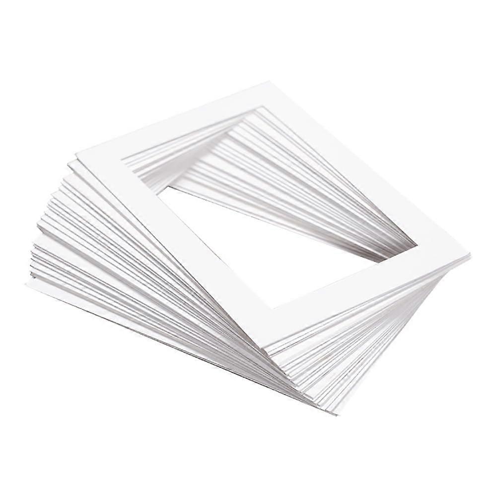 20 Pieces Photo Frame Mats PreCut Blackboards Window Mat Blackboard Picture Artwork Show Kit Print Display Mat for Photos Ref: 4545