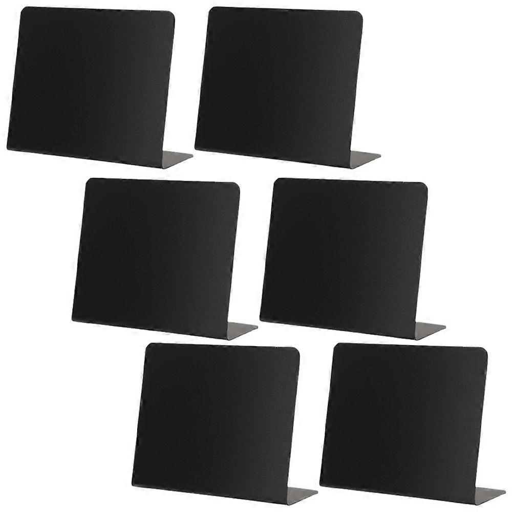Drawing Blackboards 6Pcs Ideal For Home Office Party Usage Black PVC Memo Board Simple Style