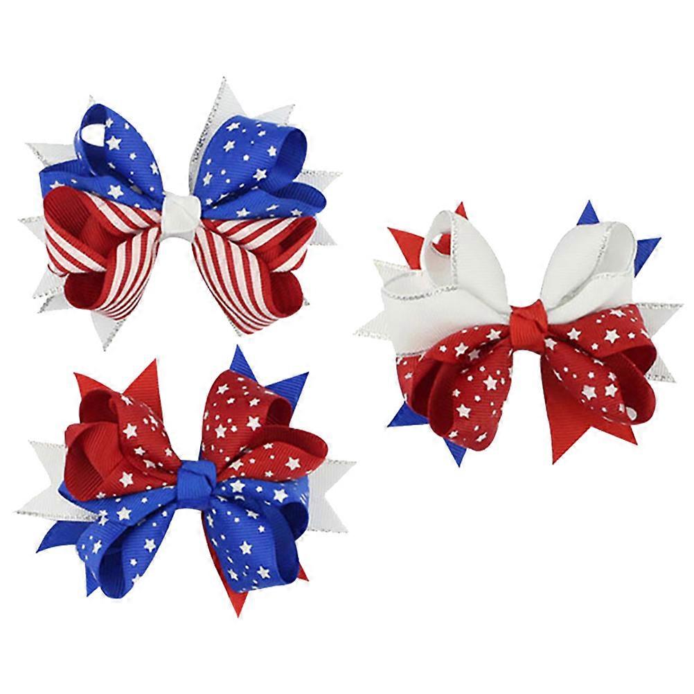 Masnival díszített hajdísz 3 db-os Függetlenség Napi Hajcsat