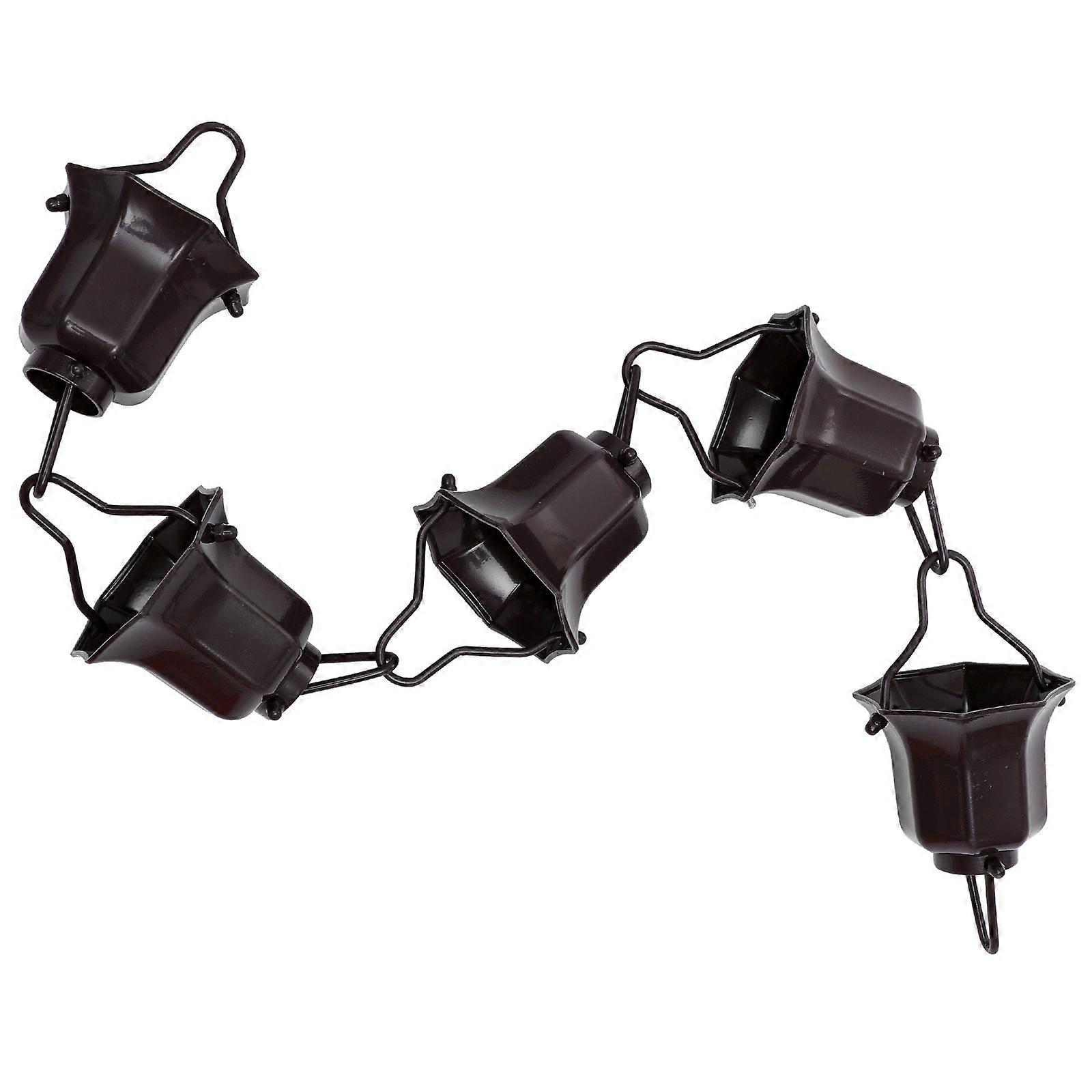 Decorative Rain Chain Garden Drainage Solution For Balcony Gutter Octagonal Shape 100X10.5cm Durable 1Pcs