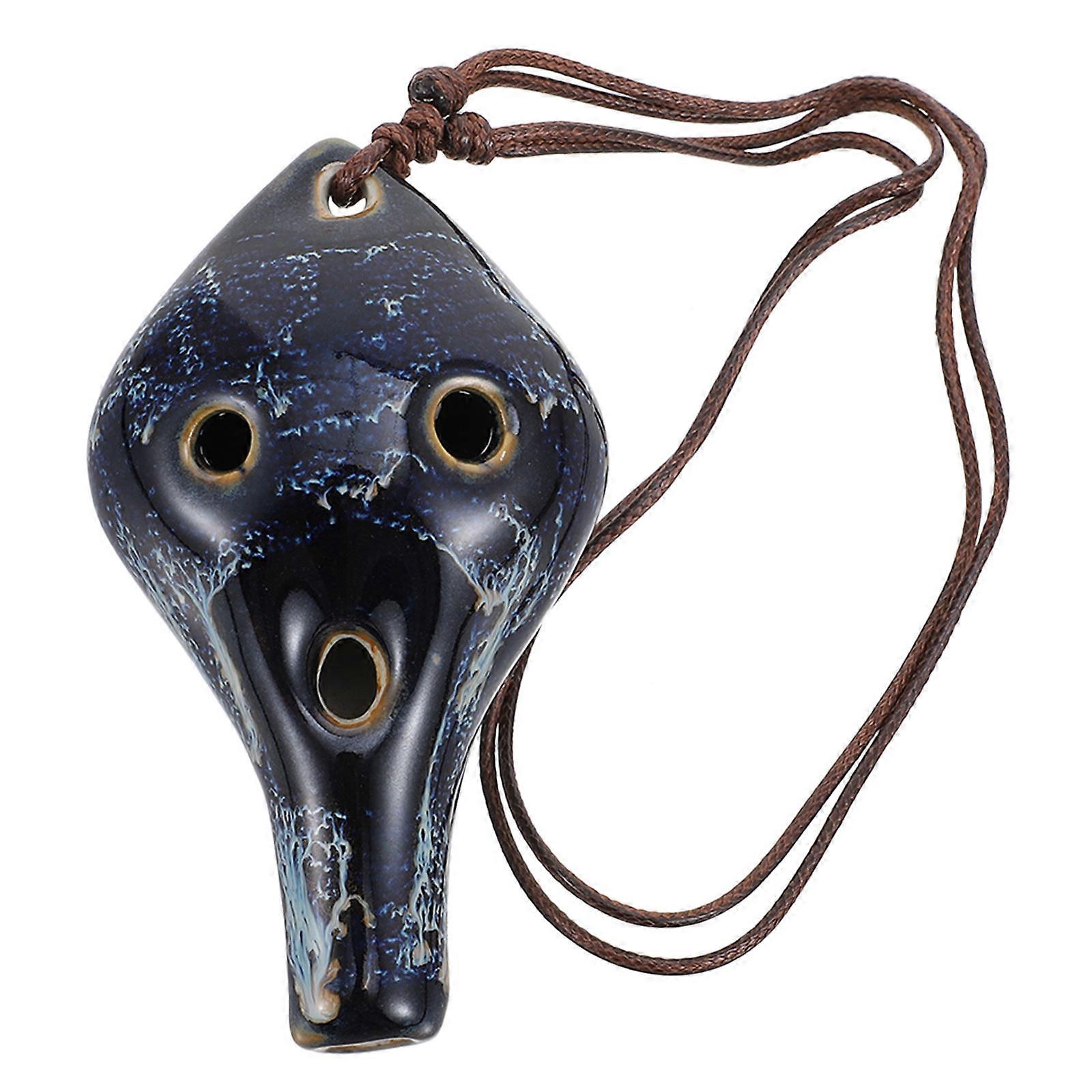 Δημιουργικό κεραμικό όργανο πνευστών Ocarina για αρχάριους Αναψυχή που παίζει ναυτικό 1Pcs