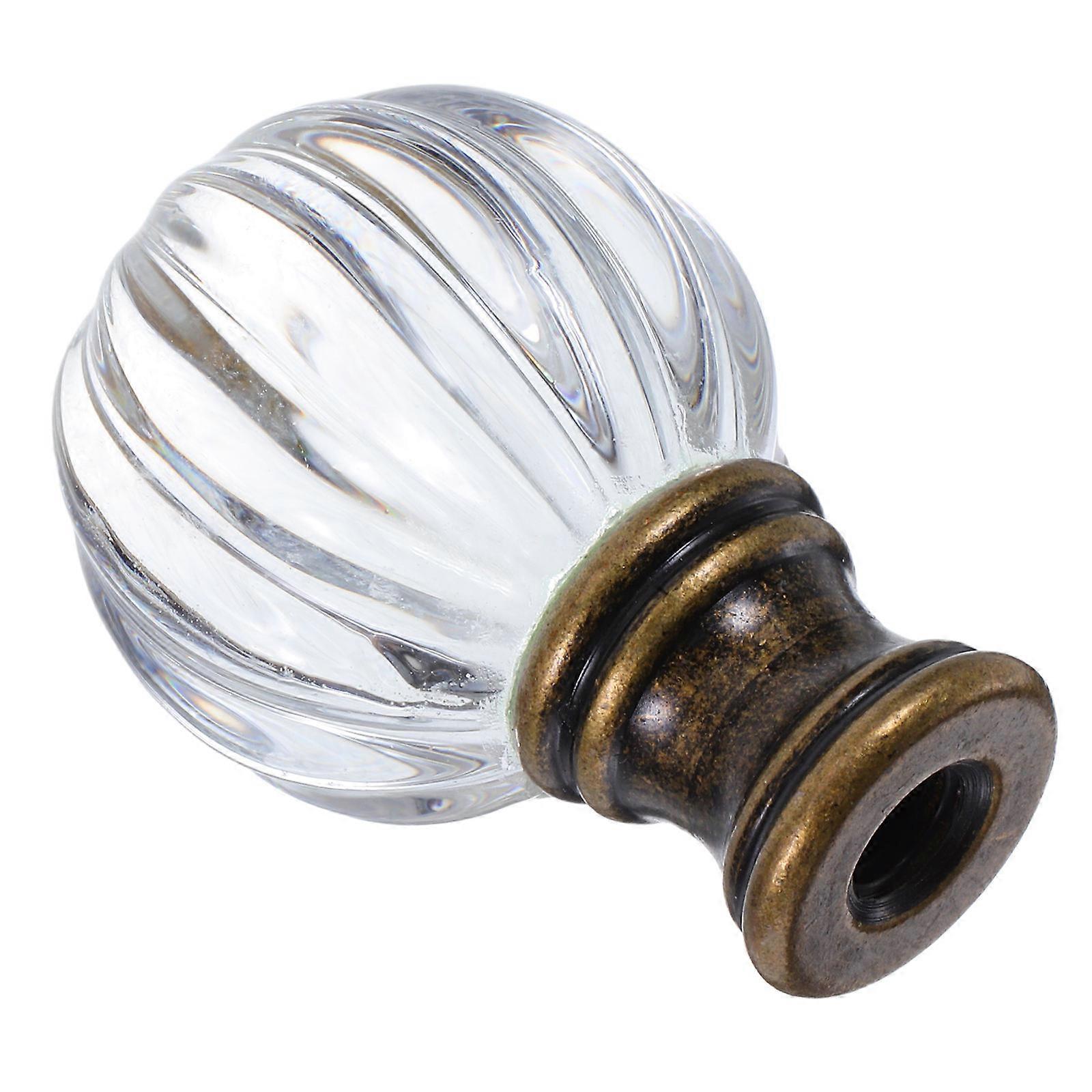 Elegant Wave Design Lamp Finial Decorative Light Knob for Table and Floor Lamps, Easy Install Home & Commercial Decor Accessory