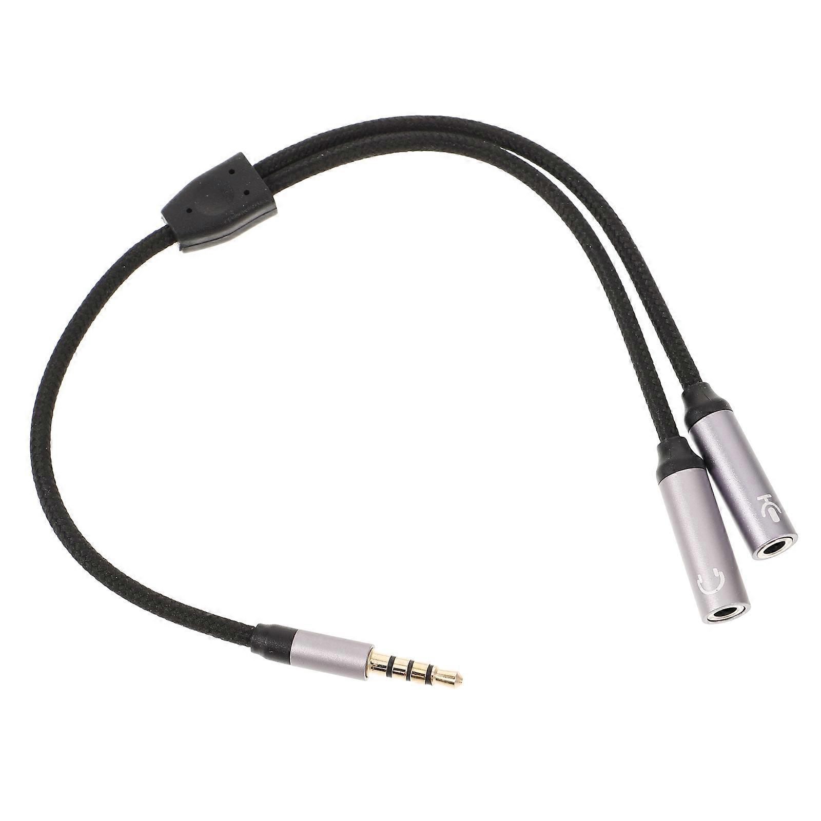 Portable Dual Headphone Adapter Splitter Audio Cable for Smartphones Compatible with Most Devices