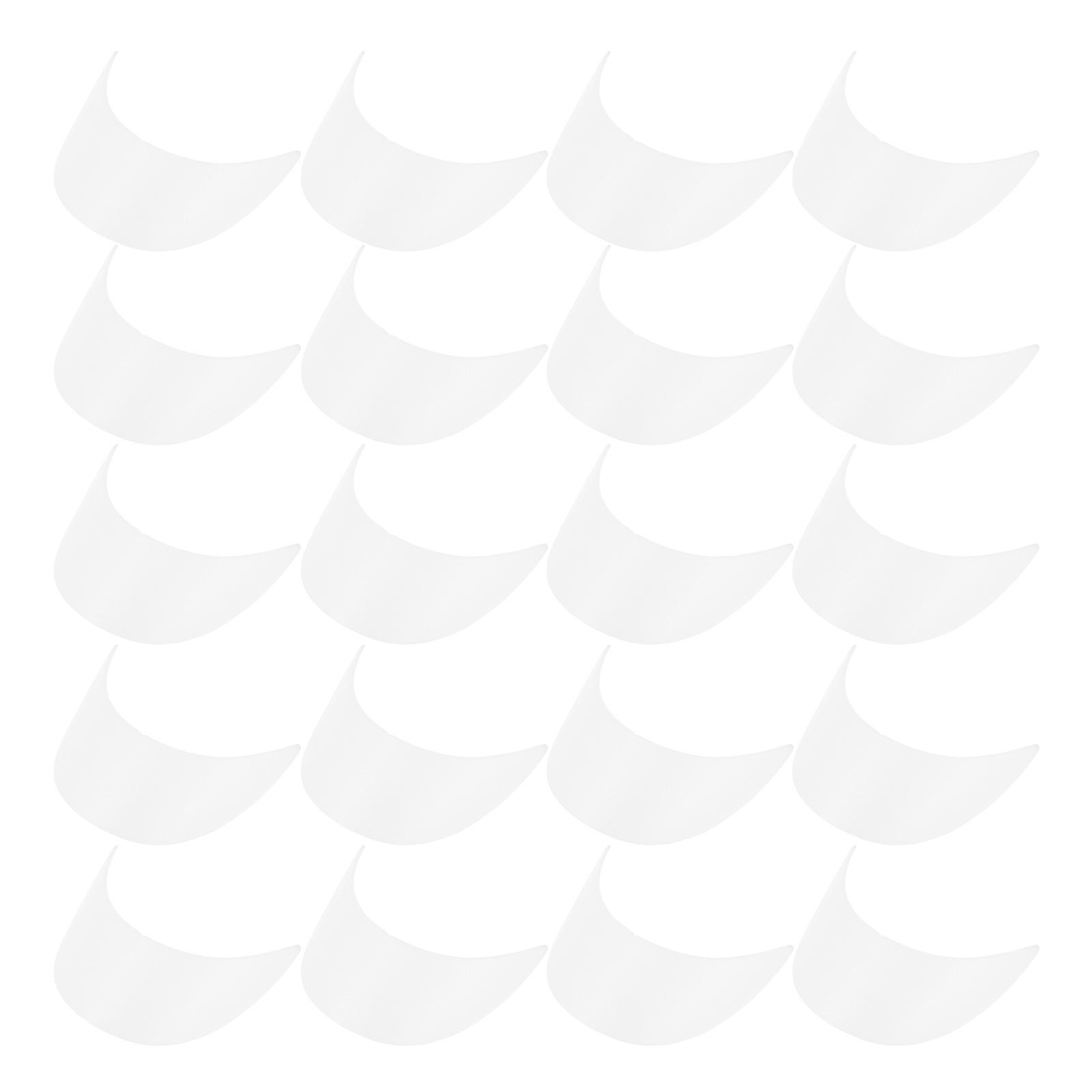 MLINS 20 Pcs Baseball Cap Visor Inserts Hat Brim Shaper for Child White