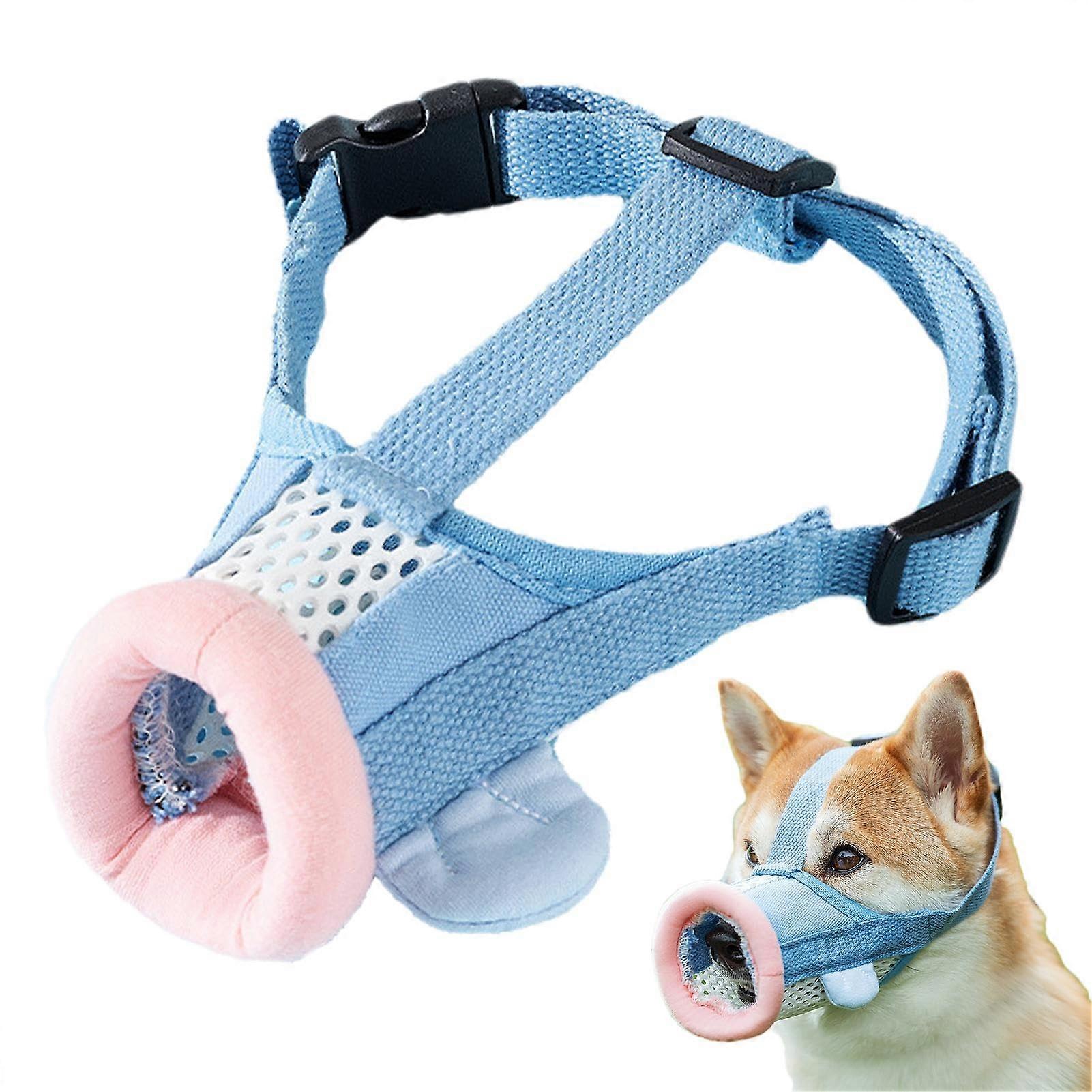 Muzzle for dogs, breathable and comfortable muzzle, clownfishshaped muzzles with adjustable buckle, suitable for most dogs, home helper, indoors
