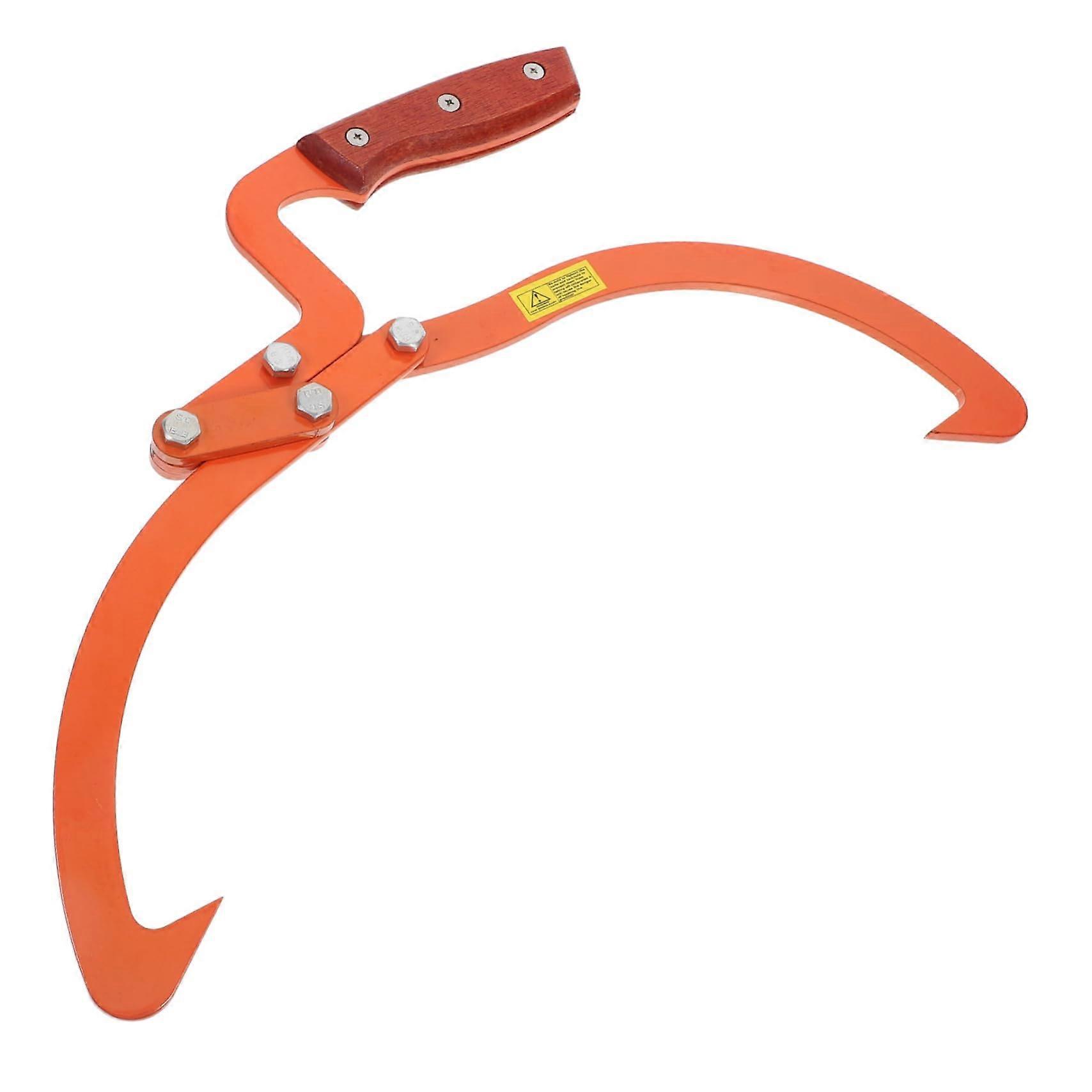 Wooden Tractor Trunk Clamp Heavy Duty Lifting Tool for Outdoor Use Manual Alloy Steel Tree Trunk Clamp