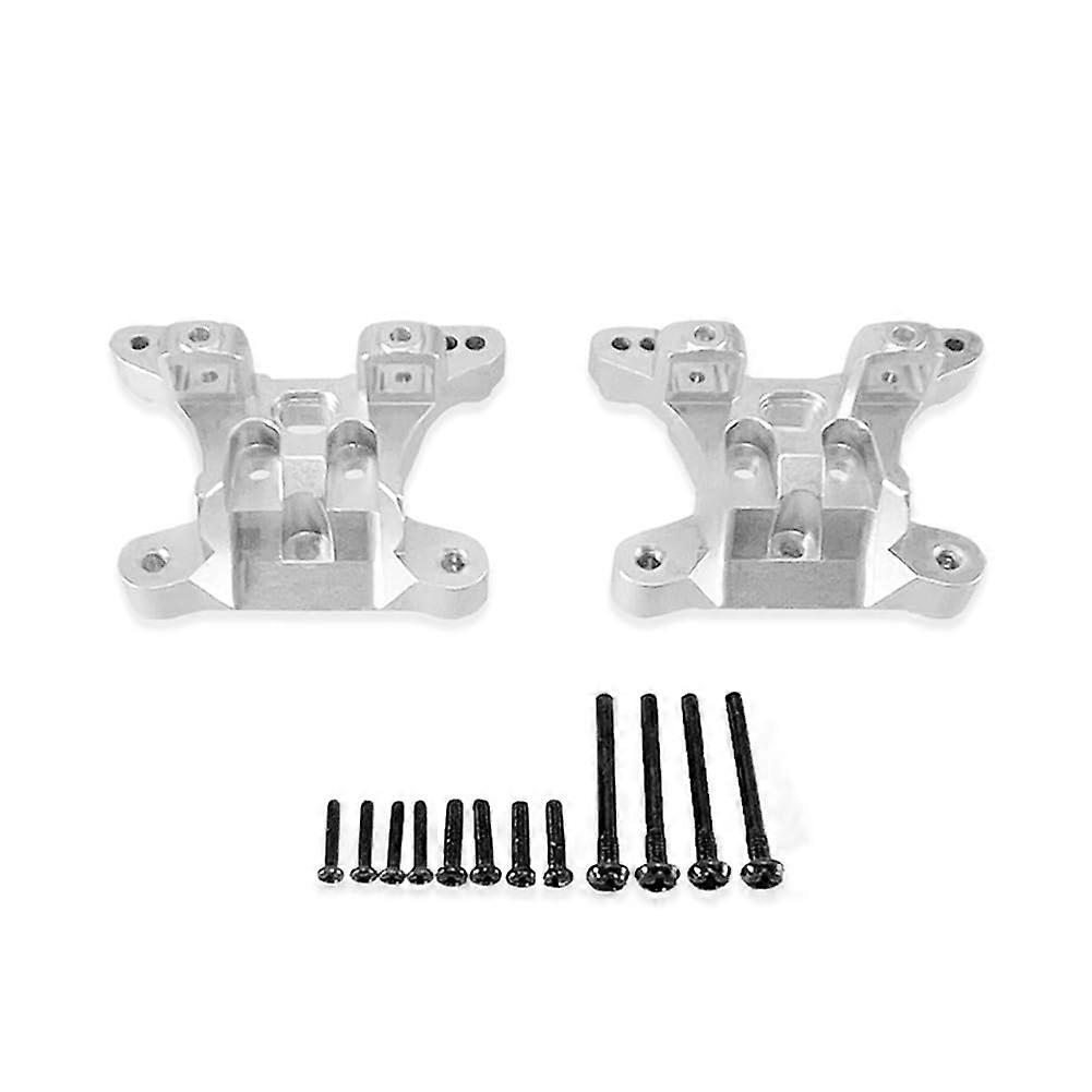 Universal Shock Mount and Aluminum Alloy Backplate for RC Models SCY1/16 16101 16102 16103 16101PRO Silver