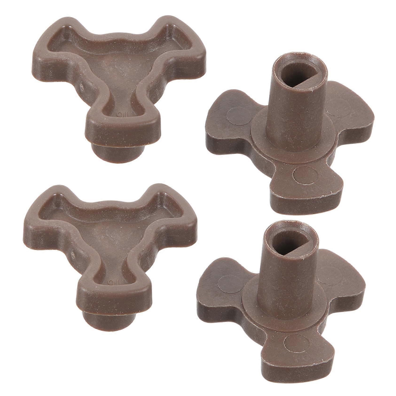 4 pieces microwave turntable Yshaped coupler for stable glass easy installation