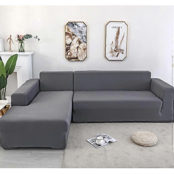 3+2-seters L-formet hjørne polyester sofatrekk for hjemmemøbler