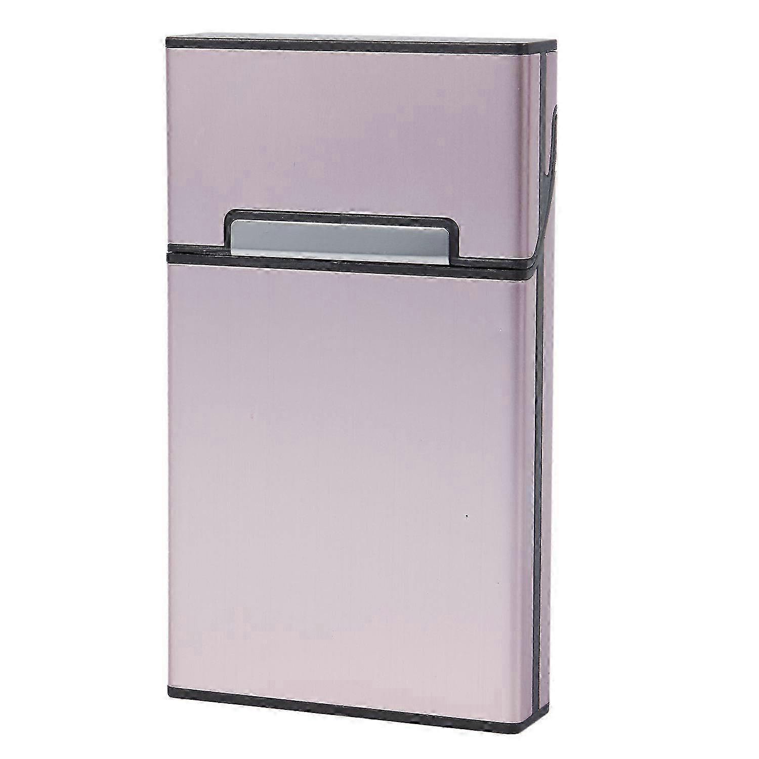 Slim Metal Cigarette Case for Women - Fashionable Gift Box with Rose Gold Finish