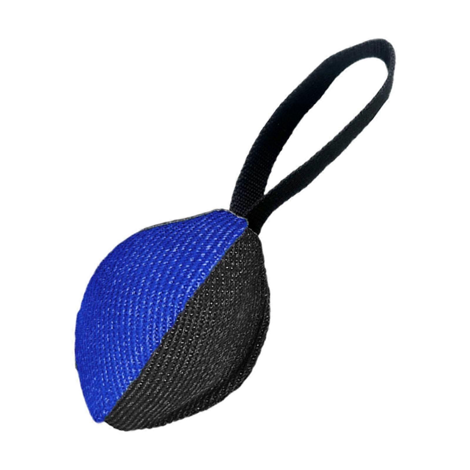 Zerrball for Dogs - Lightweight Tug Ball Toy, Interactive Play, Bite-Training, Self-Entertainment, Black and Blue