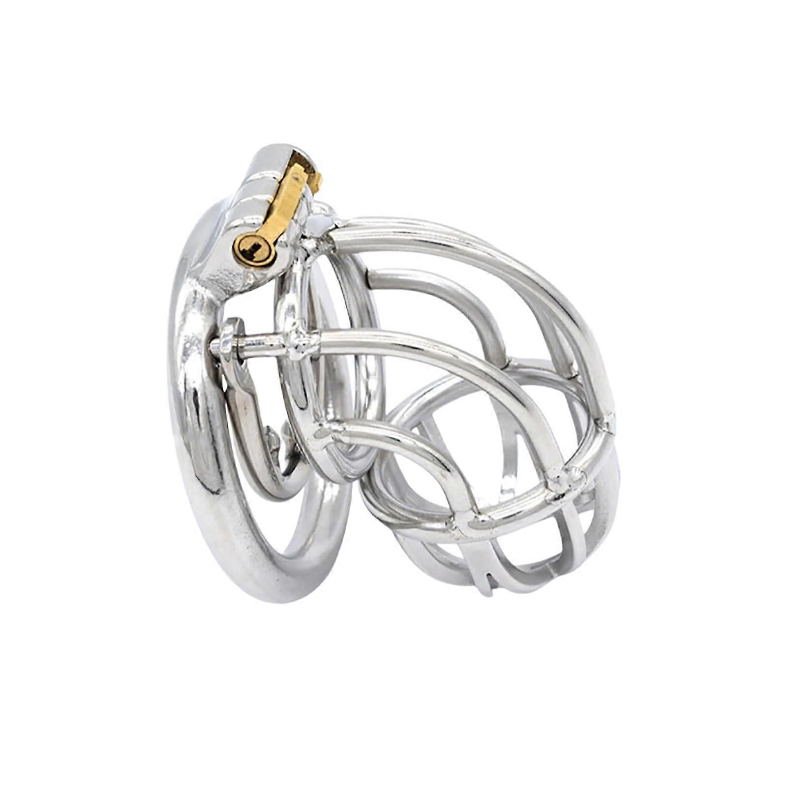 Cage de chasteté en acier inoxydable pour hommes, taille 45 mm, ensemble de ceintures extrêmes, ajustement sûr