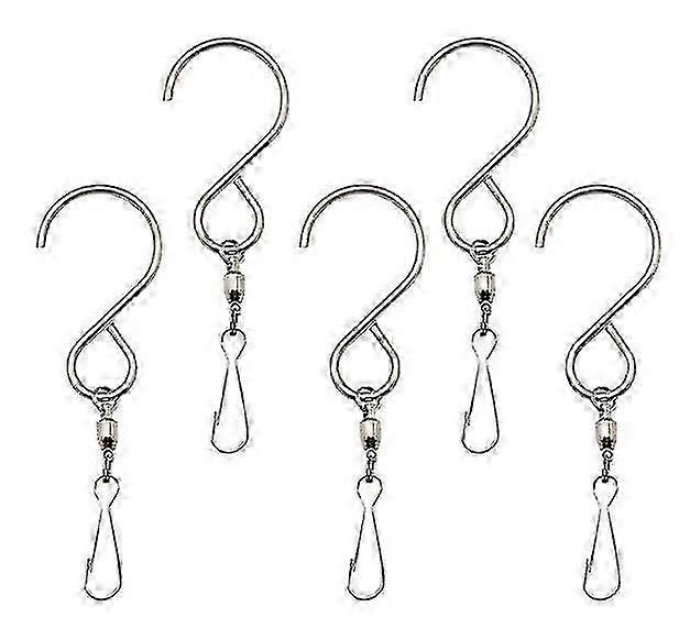 Spinning Swivel S Hooks Wind Chimes Garden Decor