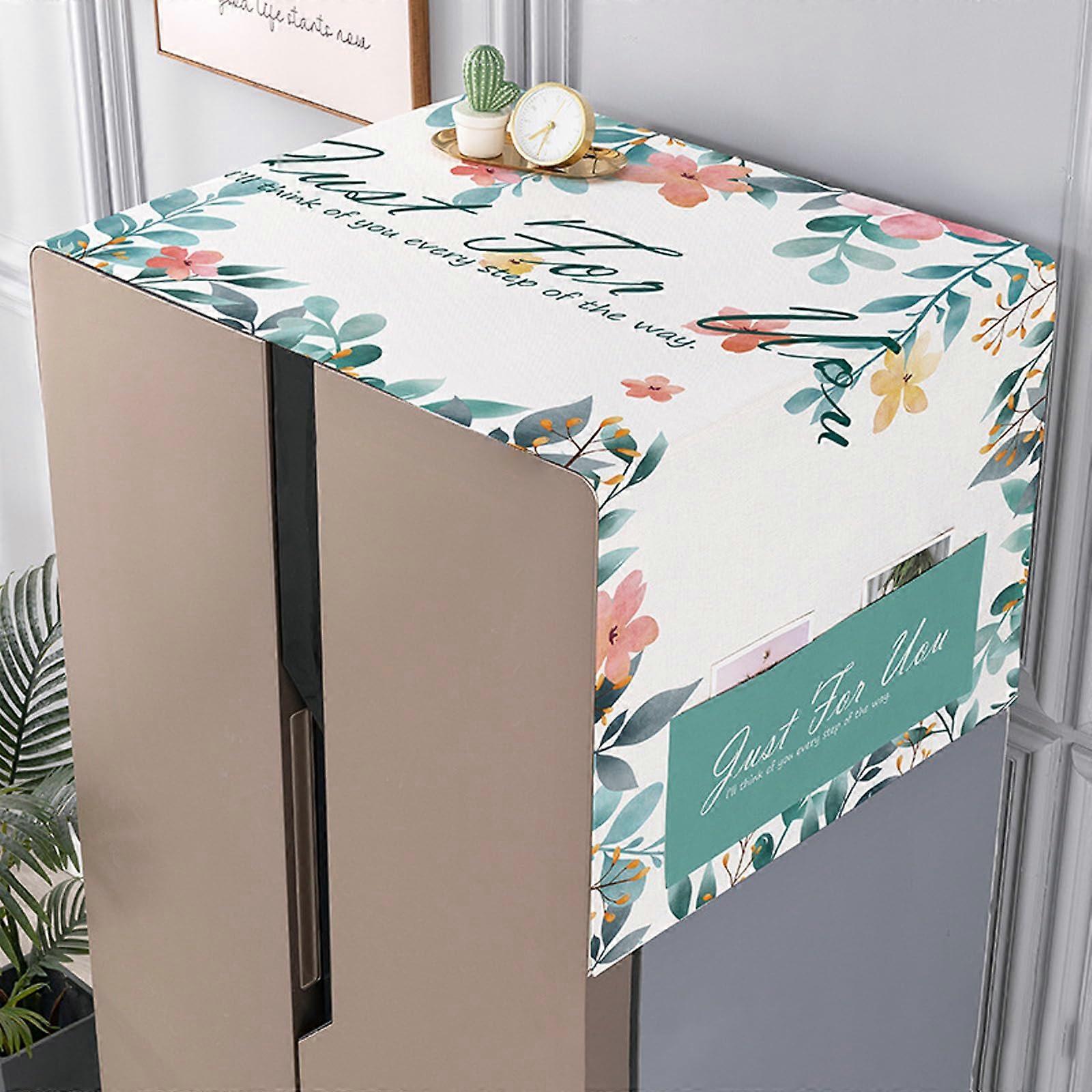 Refrigerator Cover, Dustproof Protection, with Storage Bag, K Style 35*100cm