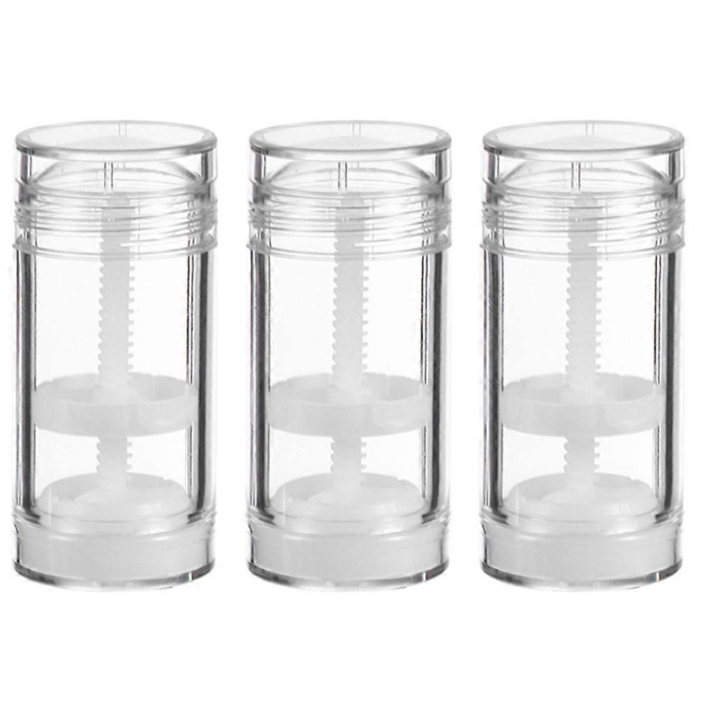 3pcs Lipstick Tubes Refillable Lip Balm Tube Lip Gloss Holder Empty Deodorant Container(30g)