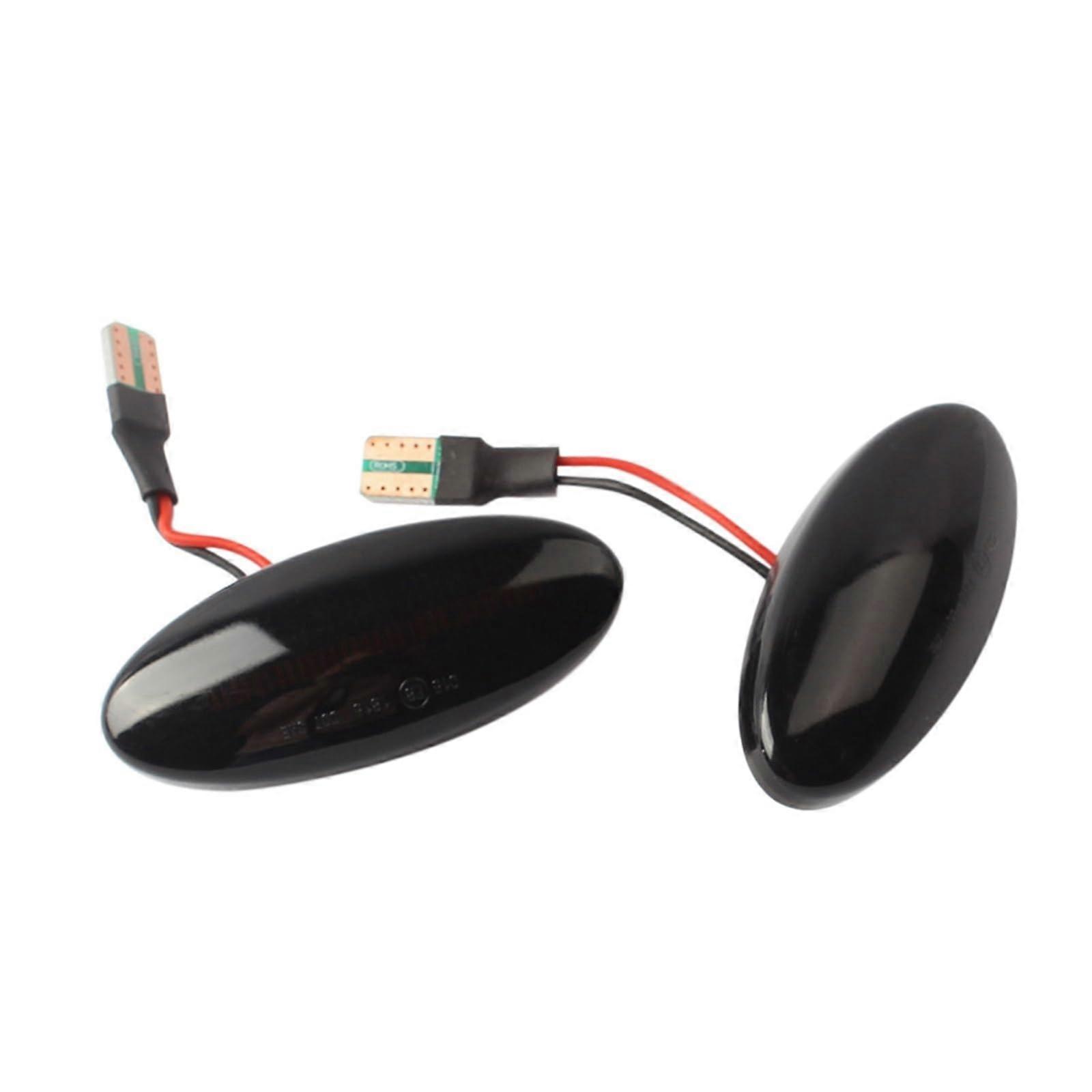 Smoked Dynamic Side Mirror Turn Signal Indicator Light For Opel Vauxhall Vectra B MK1 1995-2003 Pair