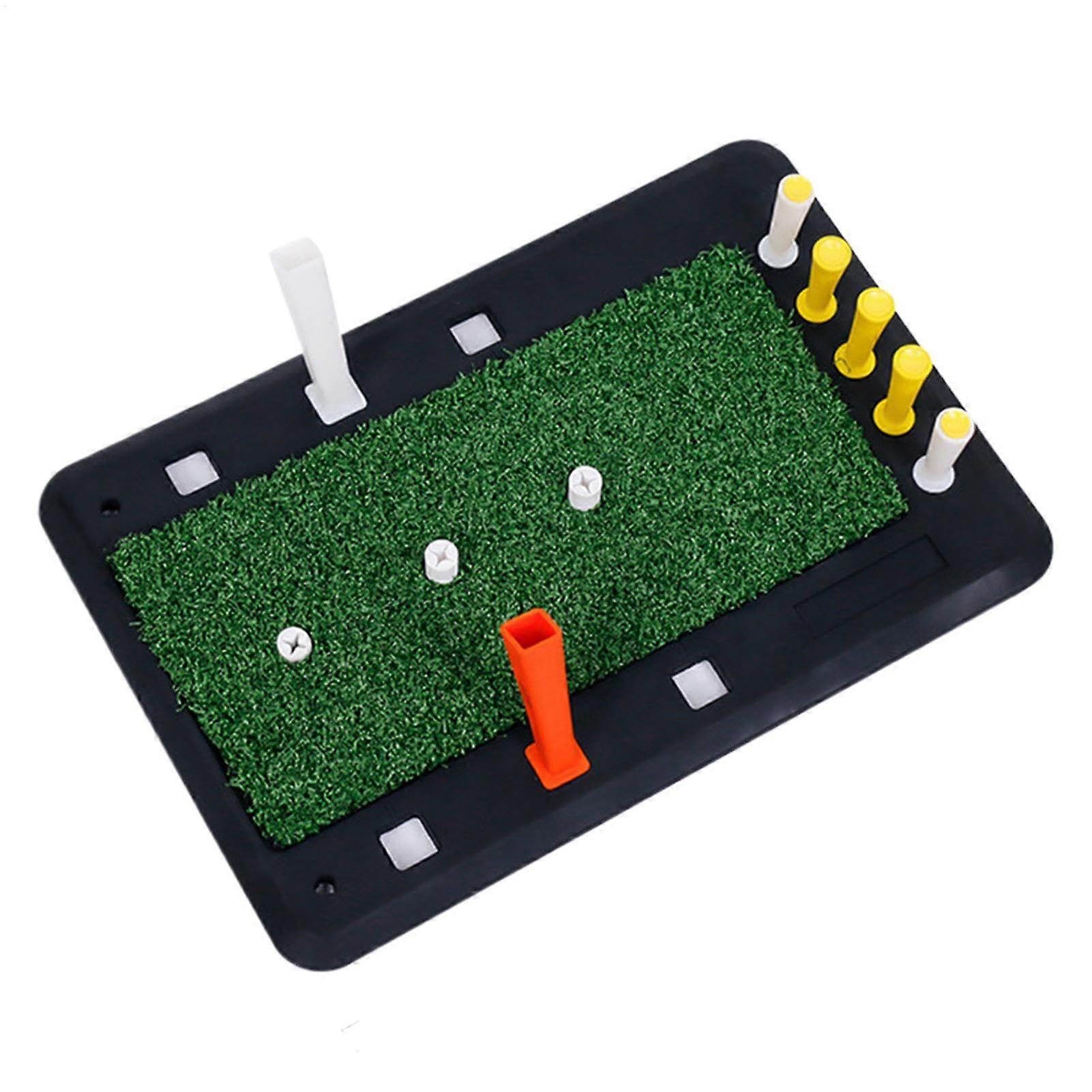 Golf Hitting Mat with Rubber Backing, Ideal for Swing, Chipping, and Putting