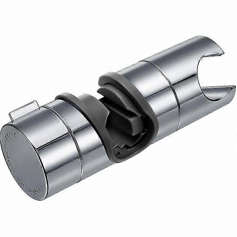 Adjustable Shower Head Holder, Replaceable Handheld Shower Mount, 18-25mm Deter, Chrome Finish (Silver)