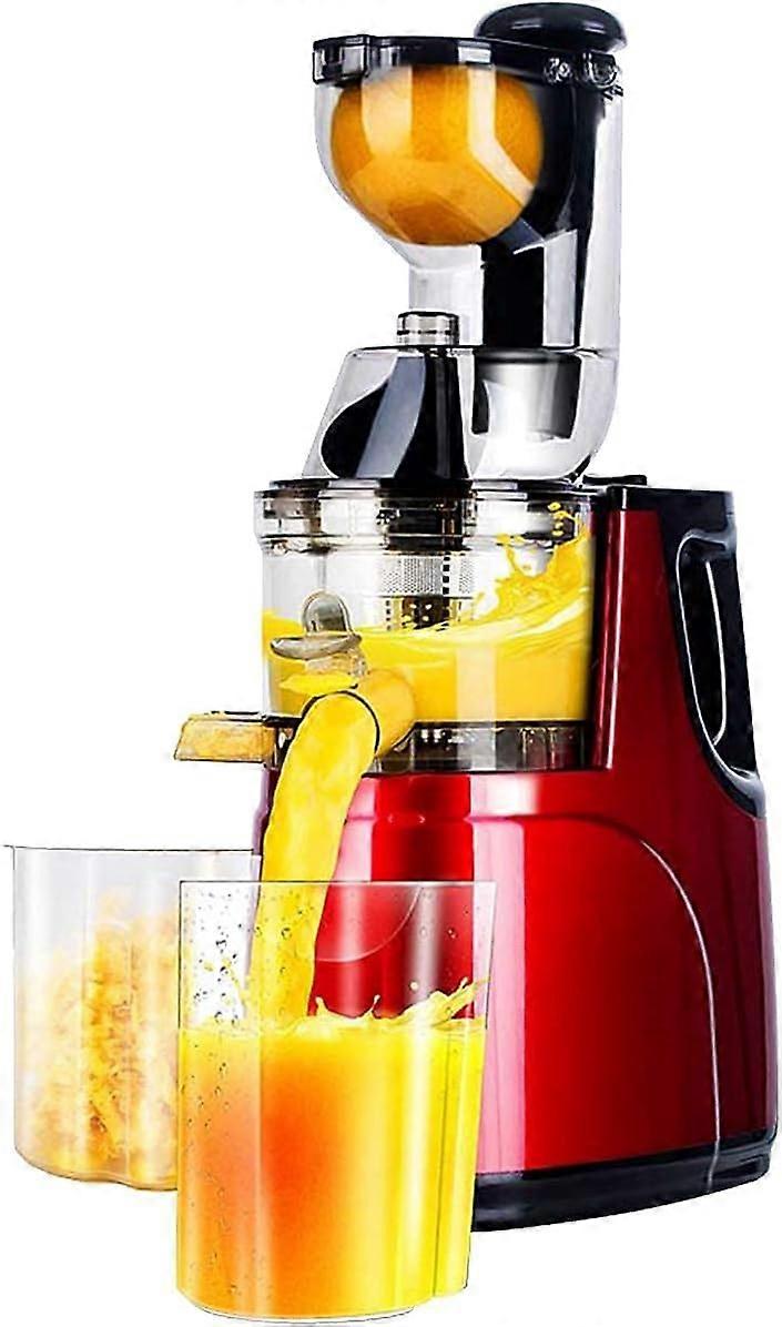 Commercial Automatic Cold Press Juicer Machine, LargeCaliber Juice Residue Separation, Powerful Masticating Juicer for Whole Fruit and Vegetable