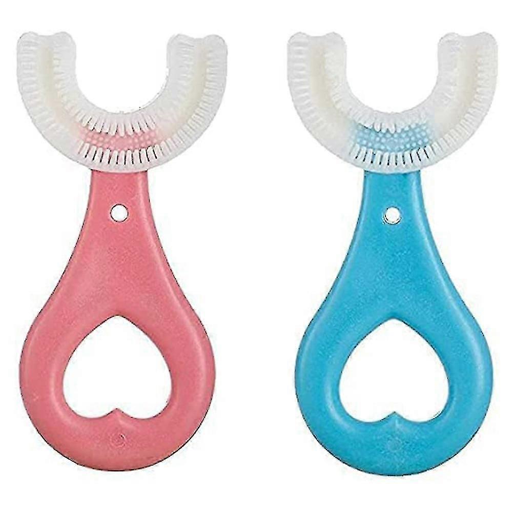 Children's Training Toothbrush with Portable Silicone Design