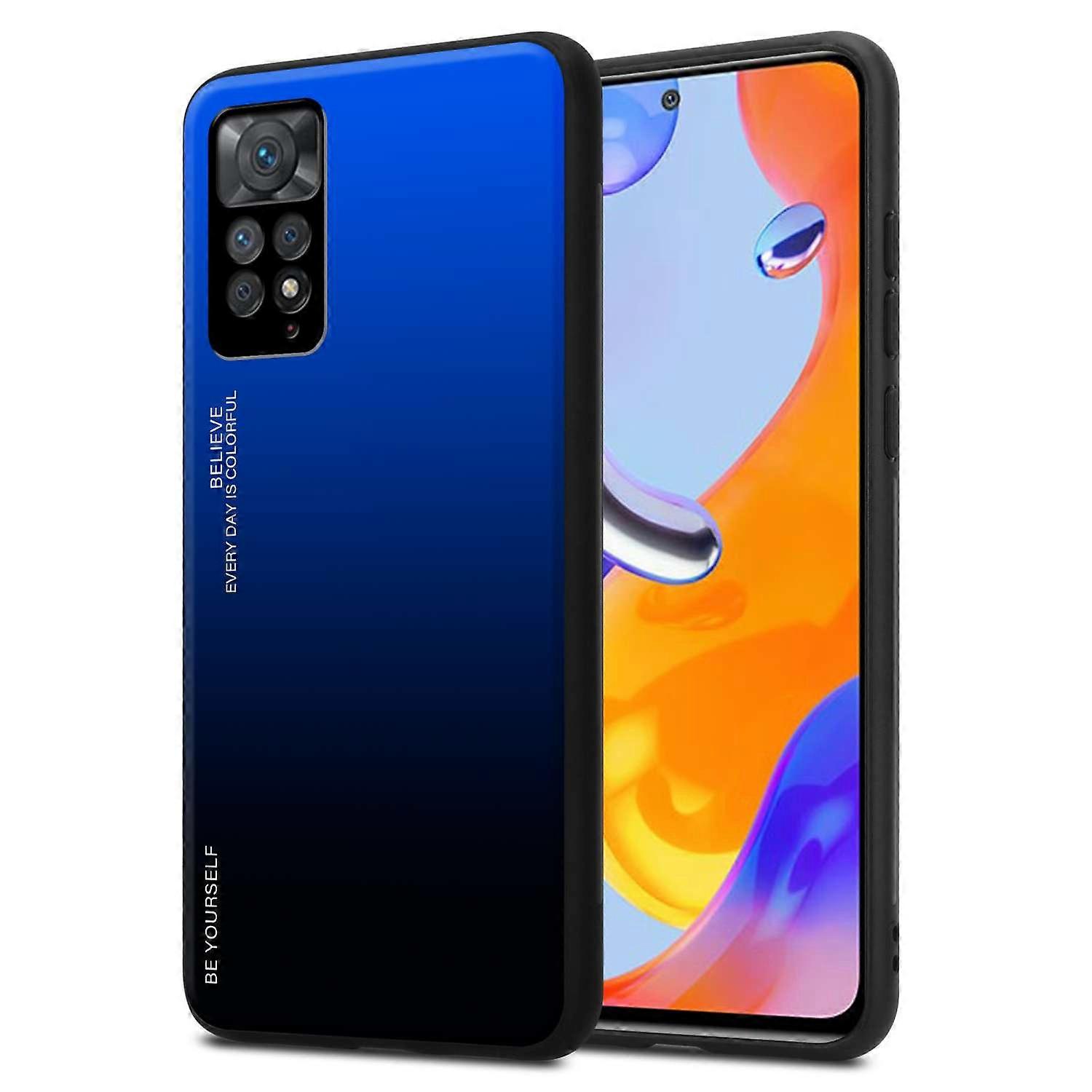 Case Xiaomi RedMi NOTE 11 PRO 4G / 5G TPU Protective Case - Back Cover with Protective Glass - Two-tone