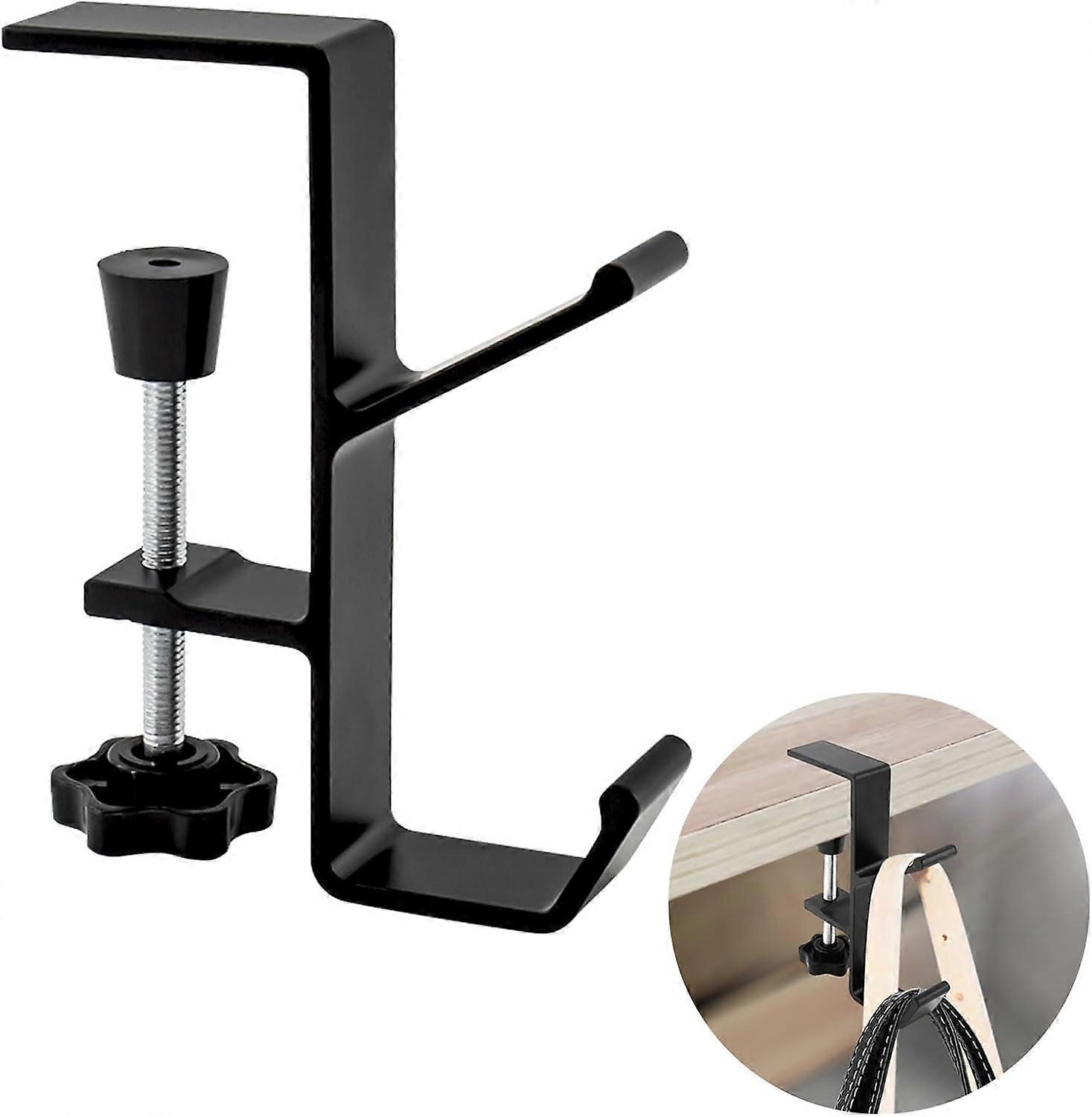 Desk Mount Bag Holder Hook Clamp-On Backpack Hanger Portable Desk Moun
