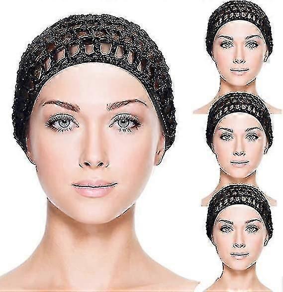 4 kpl Hiusverkot Virkattu Korkki Verkko Hiukset Net Crochet Mesh Hiukset Verkko Neuloa Snood Hattu Mesh Virkattu Hiusverkko